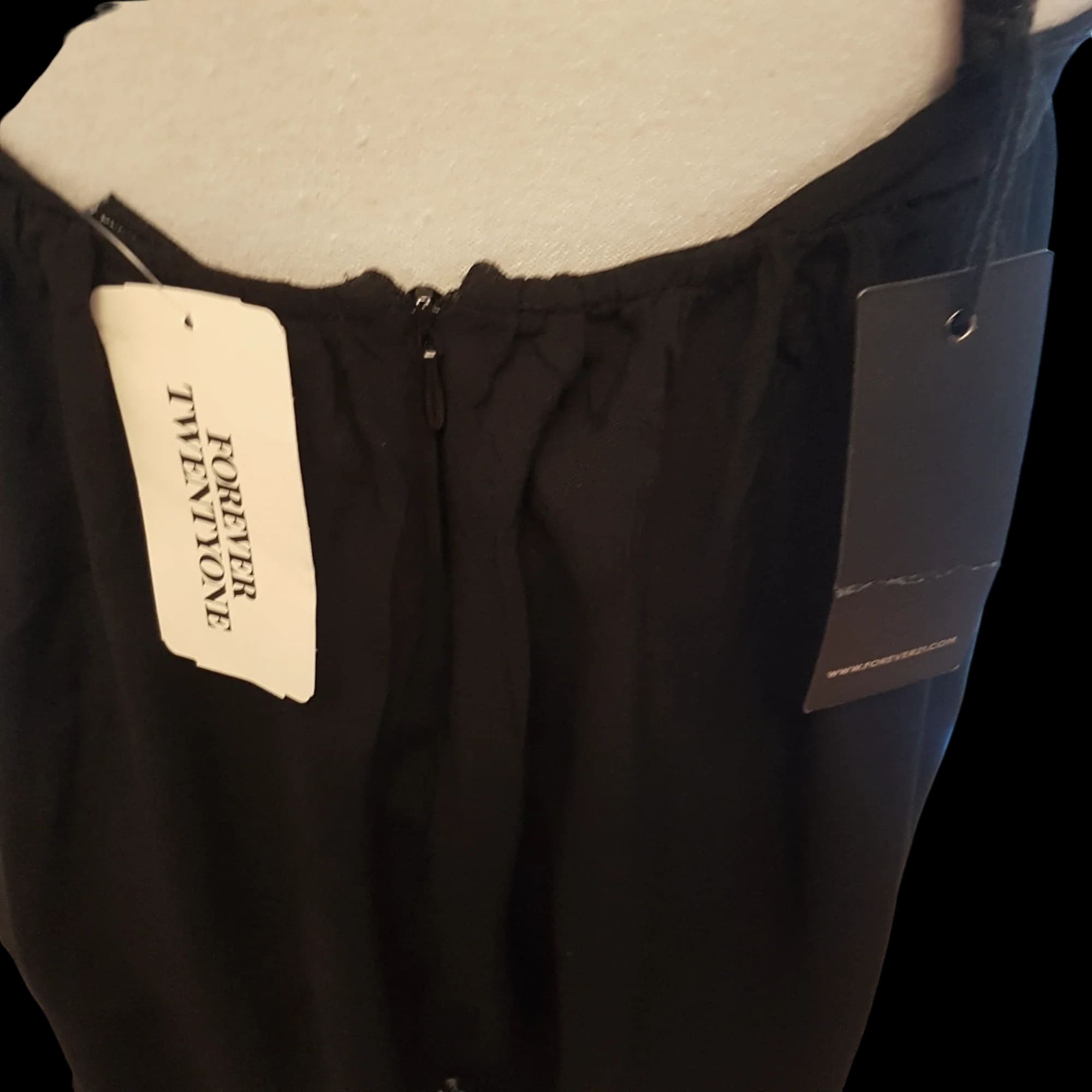 Forever 21 Black Cross Over Womens Top Uk Medium - 5 - 1969