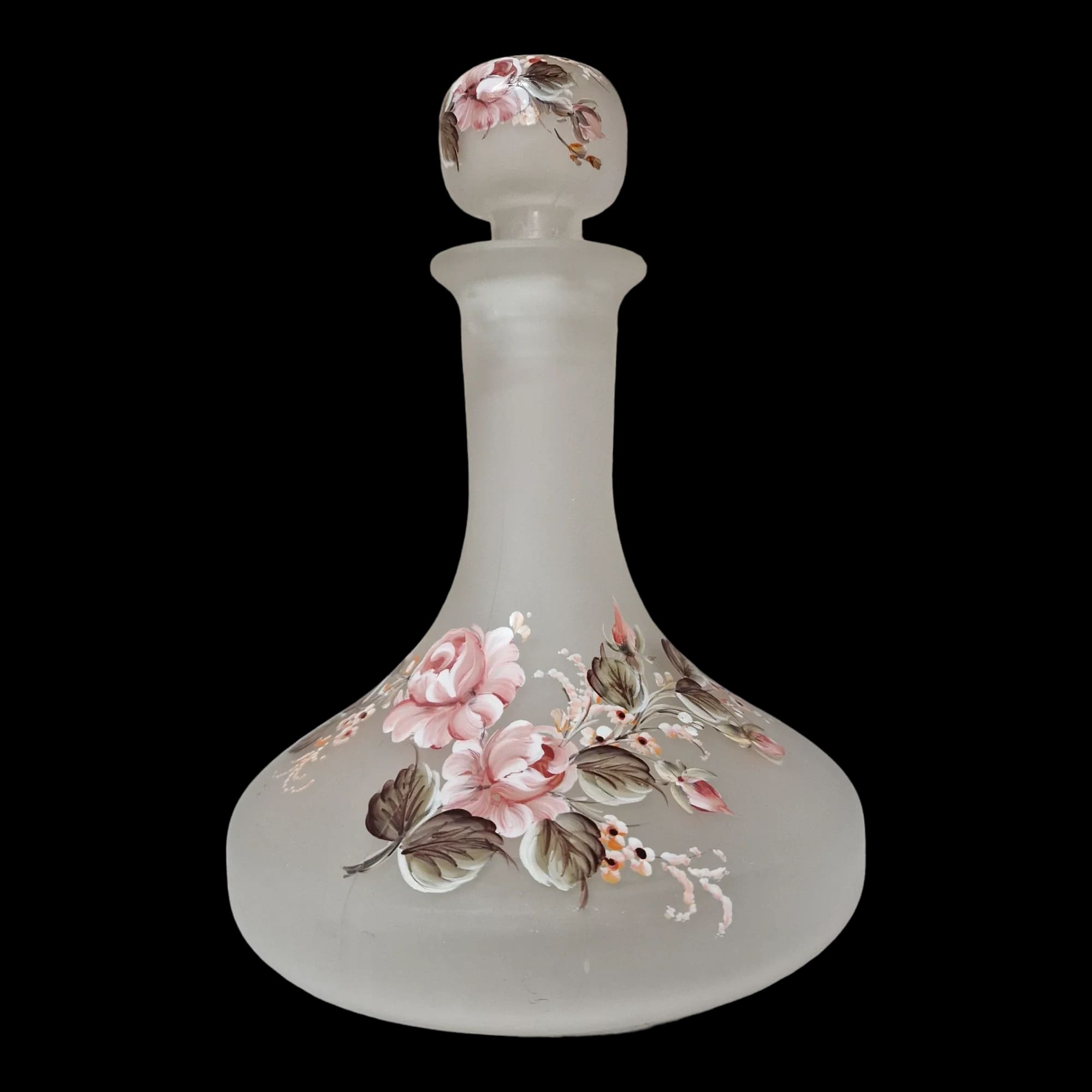 Frosted Floral Wine Decanter - Unbranded - 1 - 1363