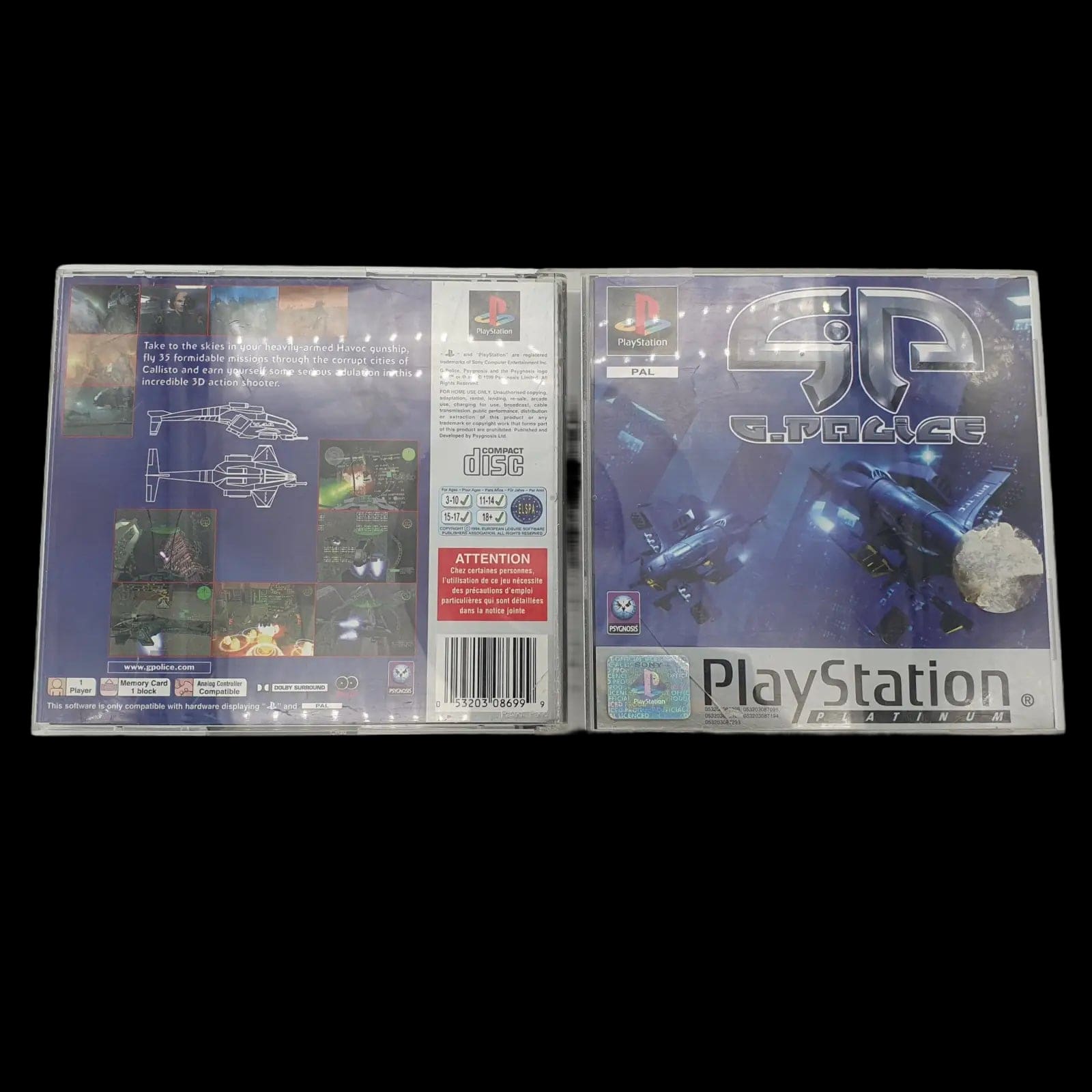 G Police Playstation 1 Ps1 Psygnosis 1999 Video Game Cib