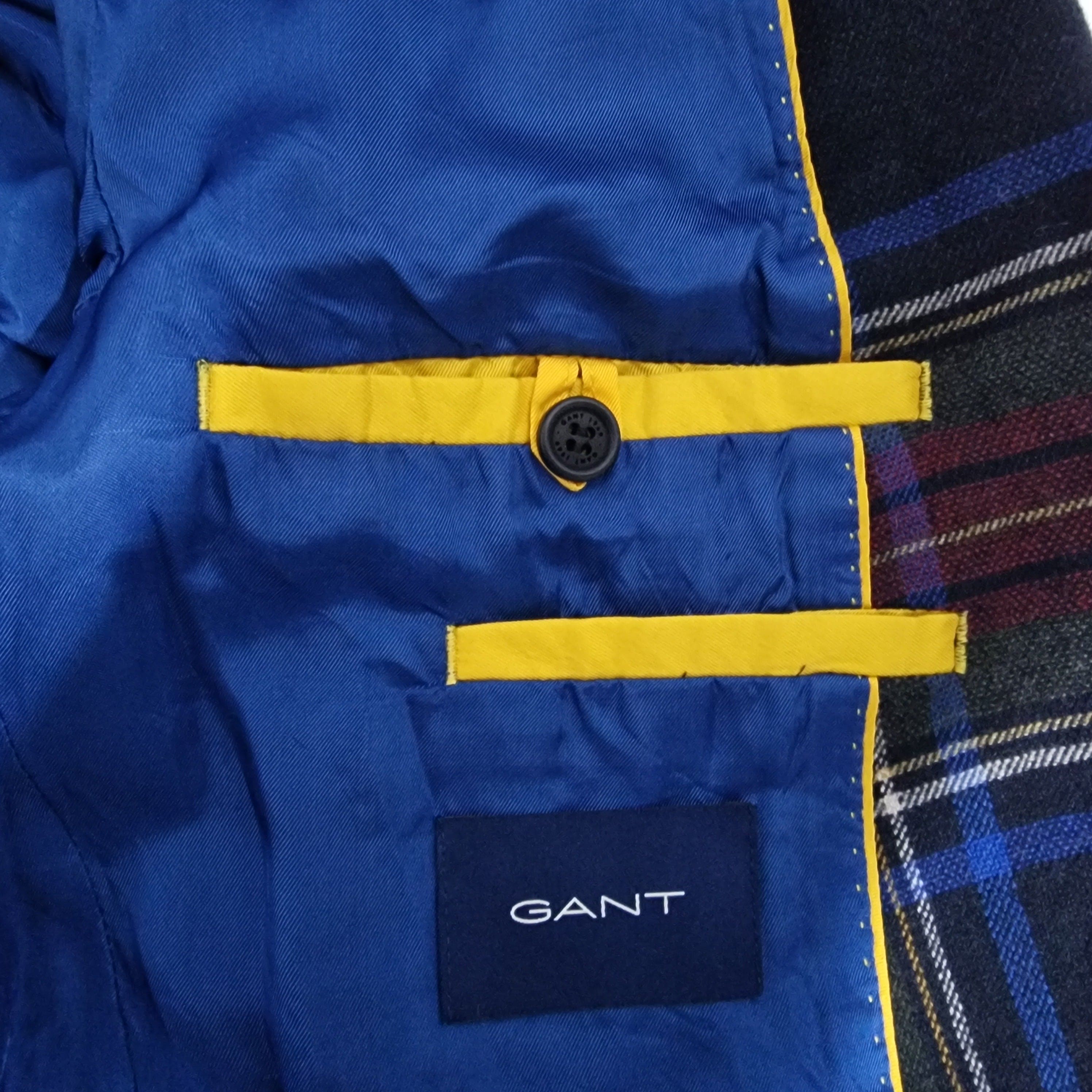 Gant Mens Tartan Blazer UK42 Slim - 10 - 3337