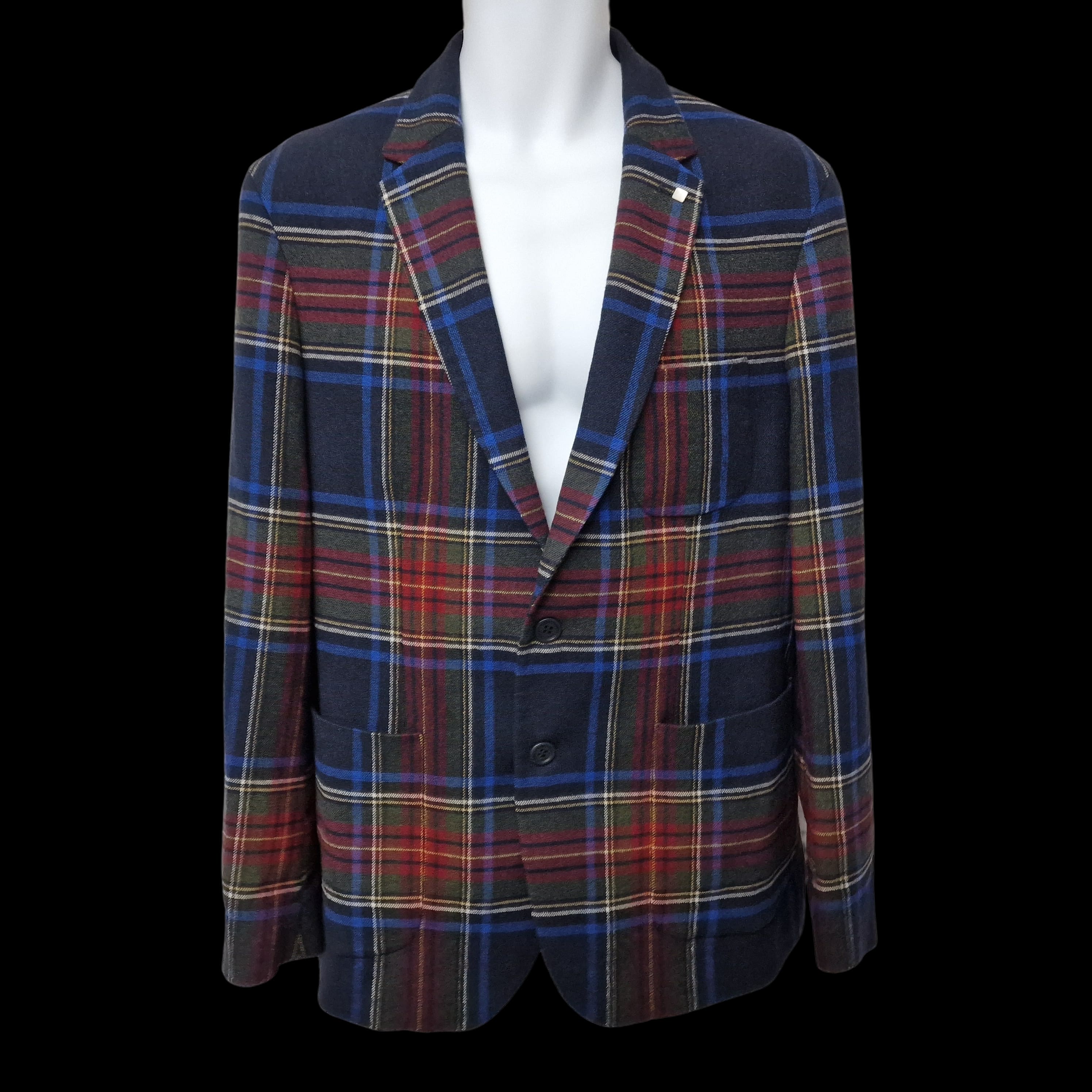 Gant Mens Tartan Blazer UK42 Slim - 1 - 3337