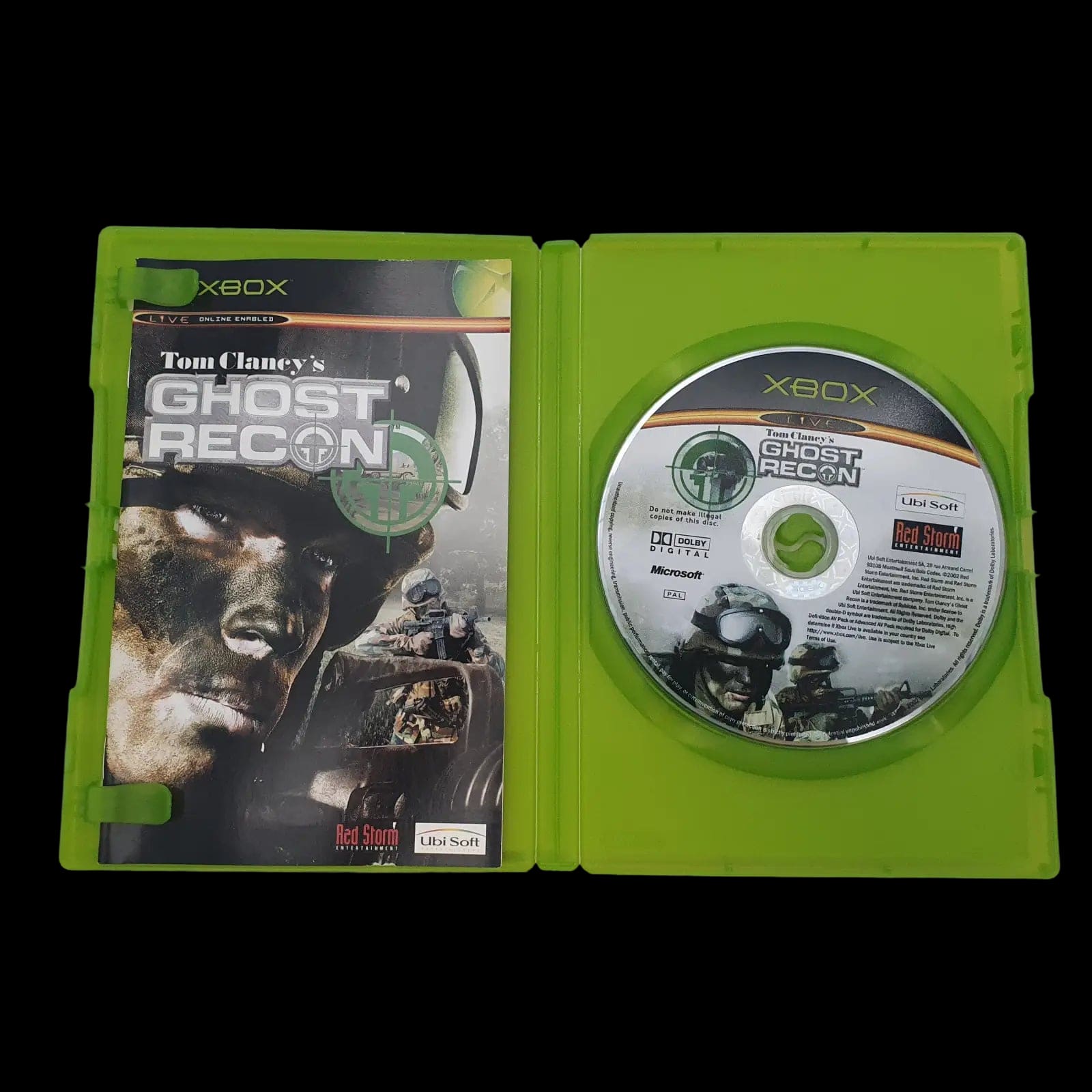Ghost Recon Xbox Original Ubisoft 2002 Video Game Vintage