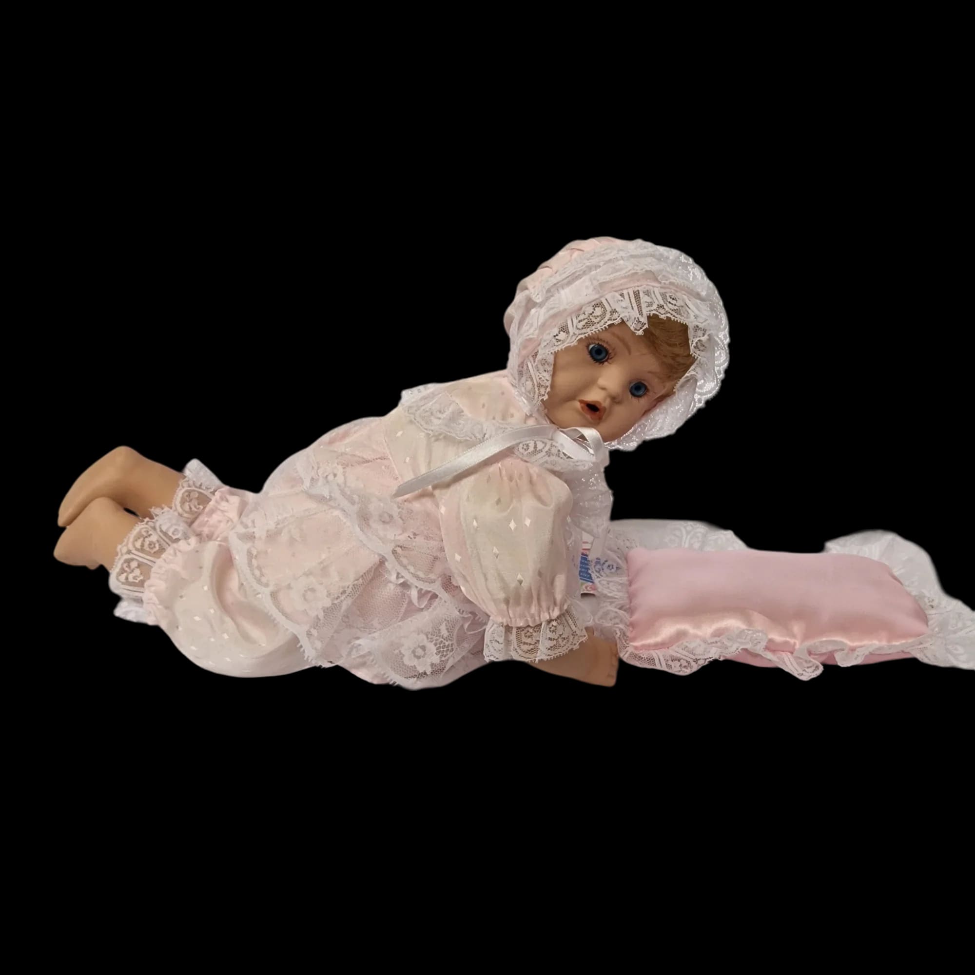 Girl Crawling Baby Doll Eugeine Fine Bisque Porcelain