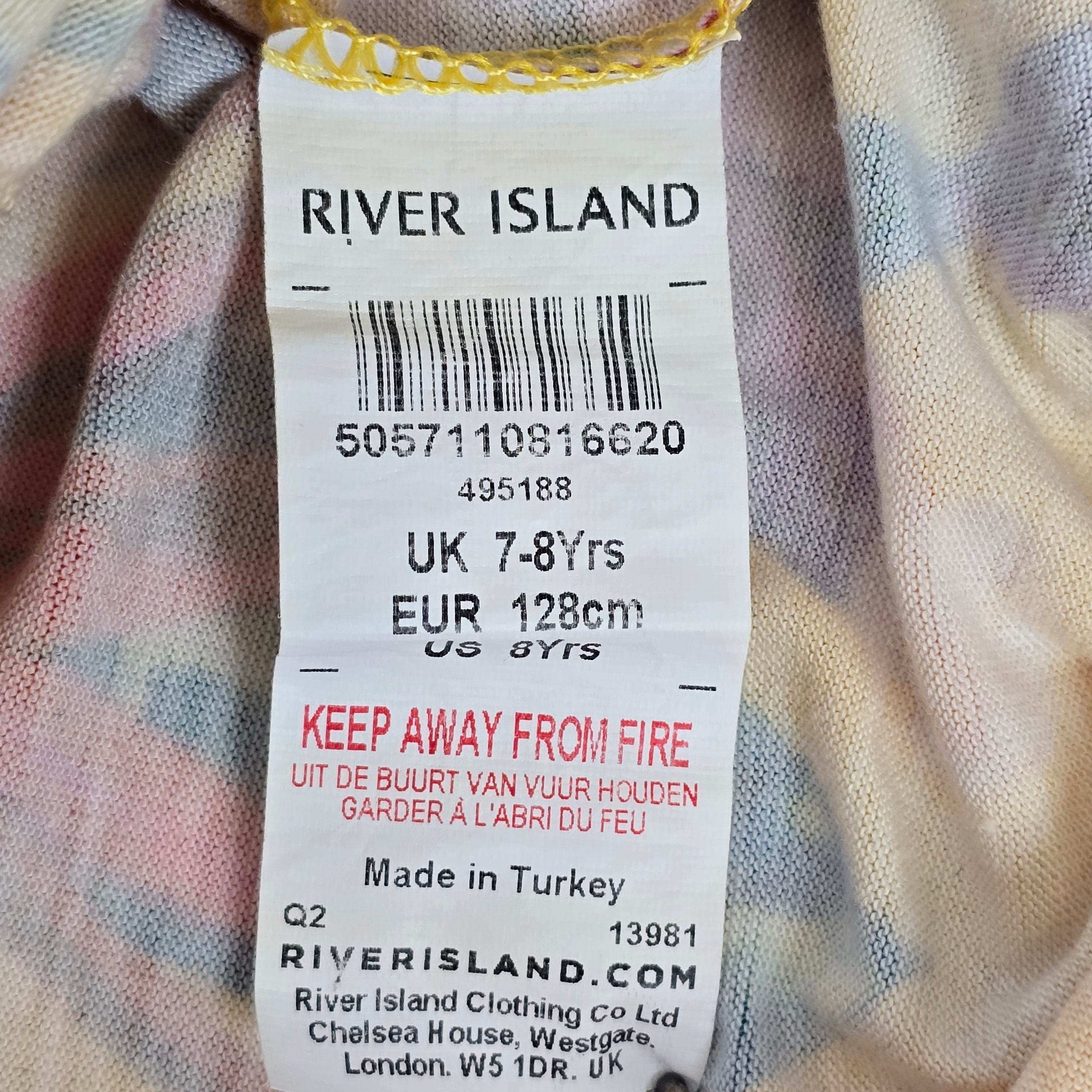 Girls River Island Floral Outfit 7-8 Years - Trousers - 7