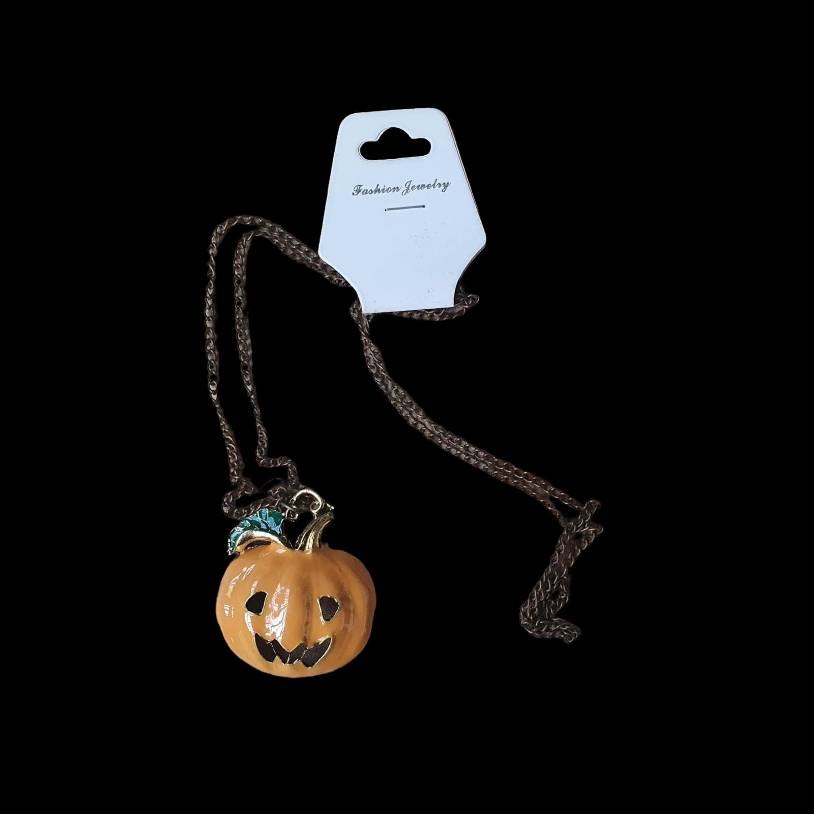 Halloween Pumpkin Necklace Pendant Charm Gothic Handmade