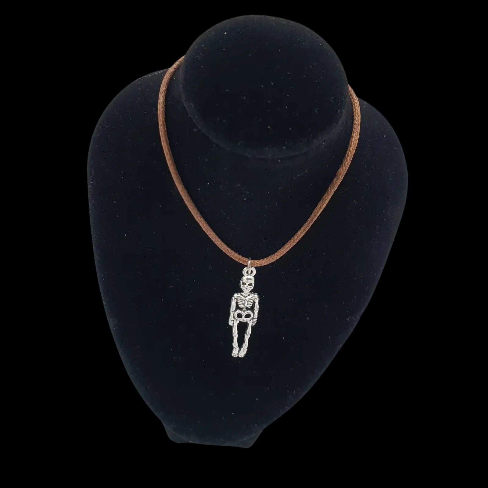 Halloween Skeleton Necklace Gothic Pendant Charm Handmade