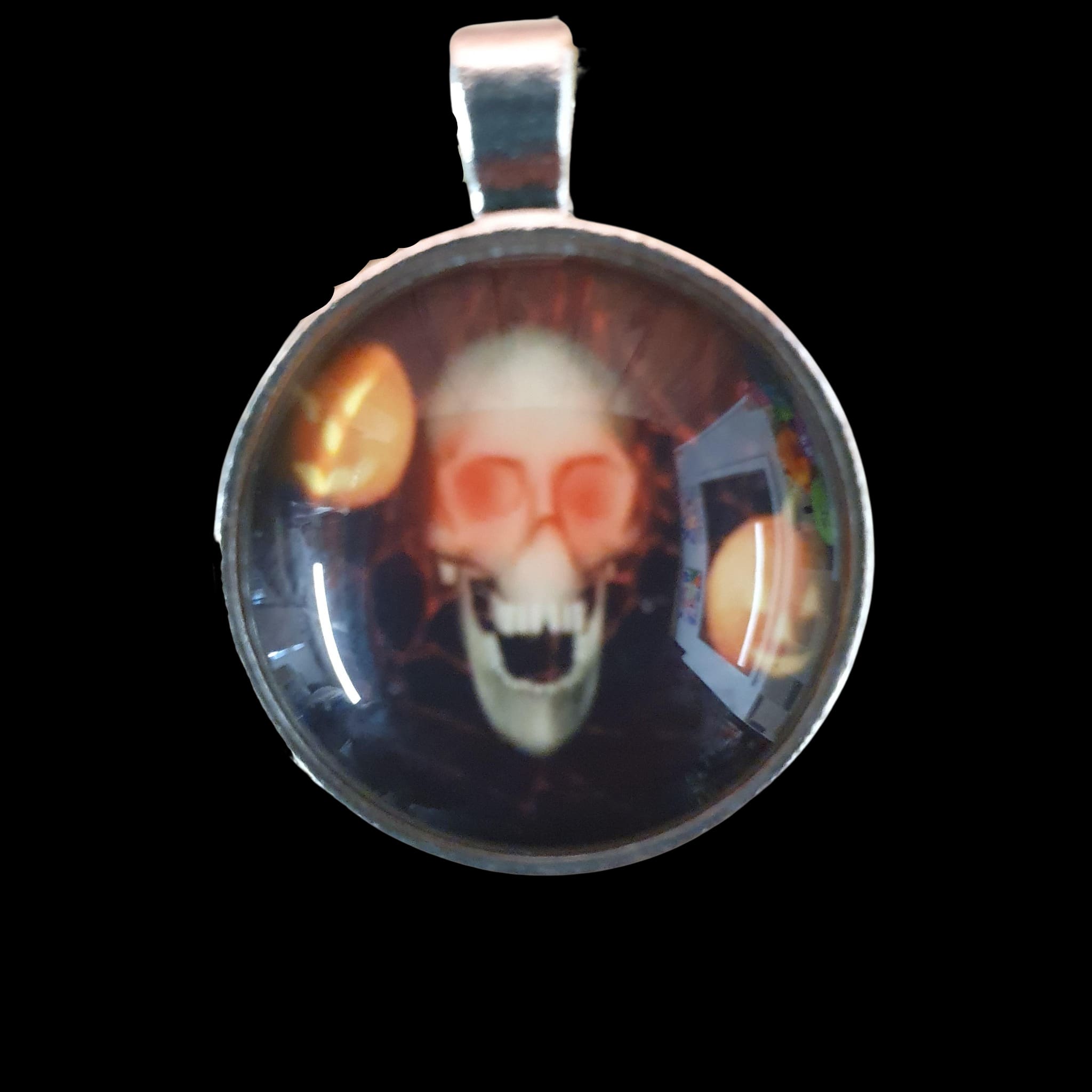 Halloween Skull Pumpkin Necklace Pendant Gothic Skeleton