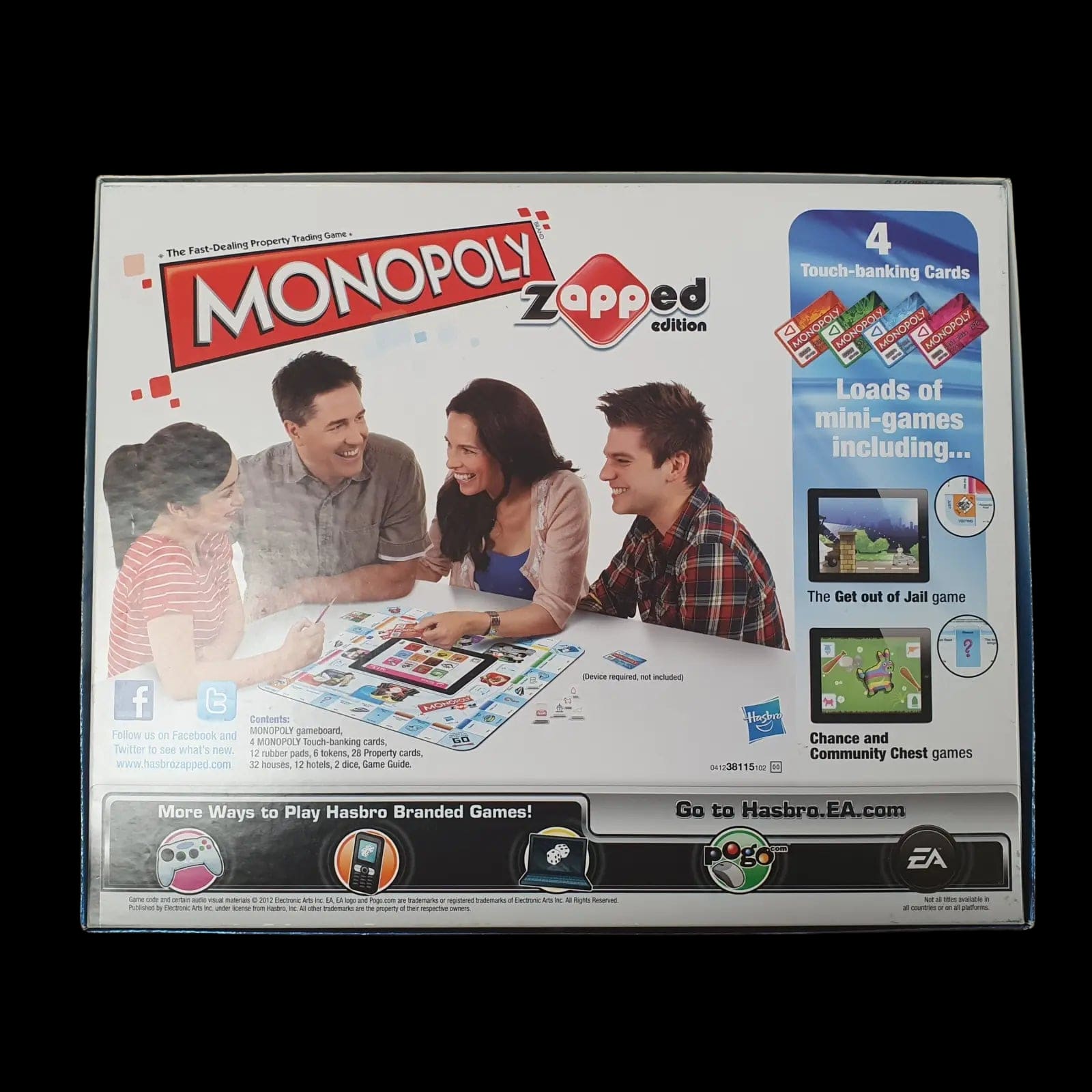 Hasbro Monopoly Zapped Edition Boxed Board Game Ipad Iphone