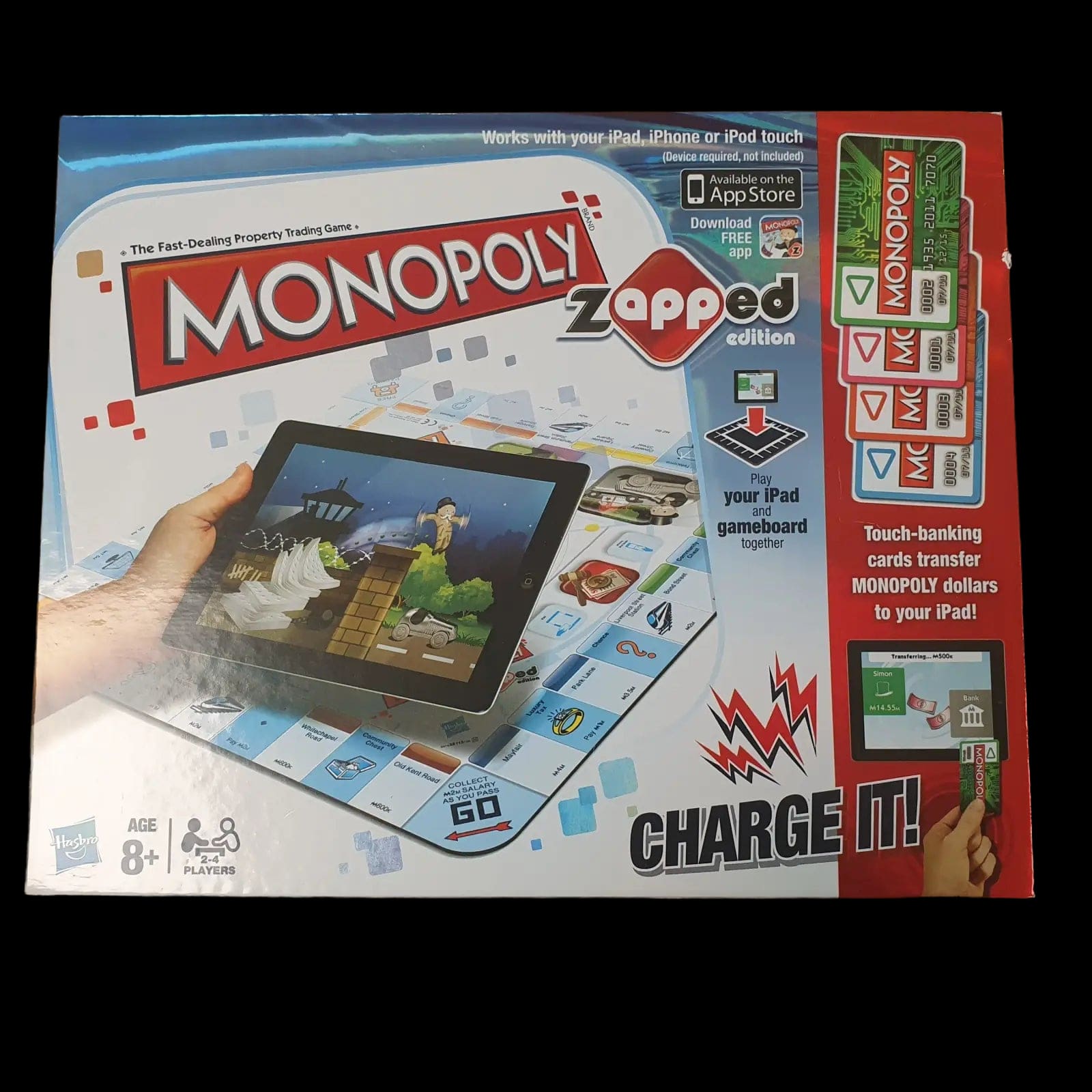 Hasbro Monopoly Zapped Edition Boxed Board Game Ipad Iphone