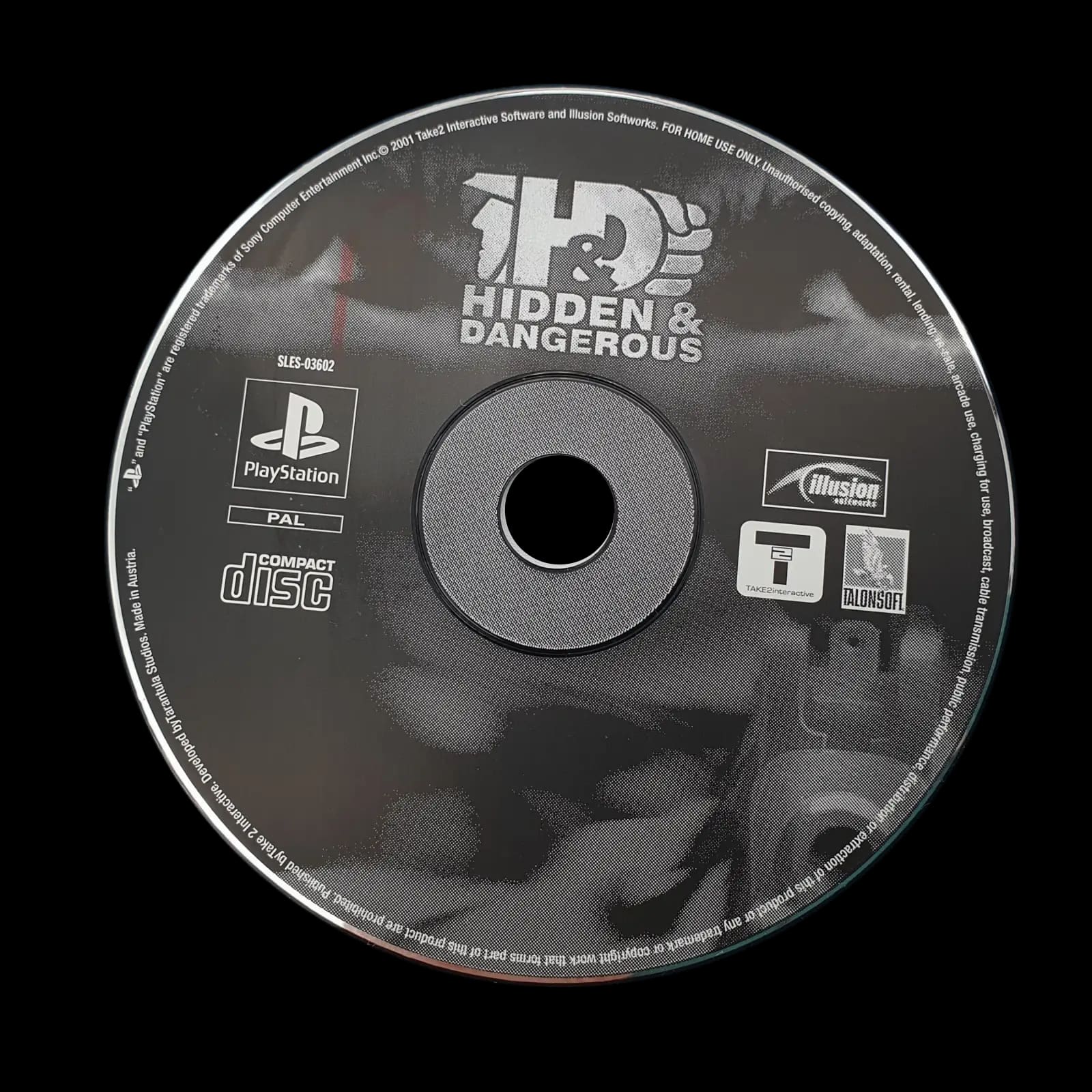 Hidden Dangerous Playstation 1 Ps1 Take2 2001 Video Game