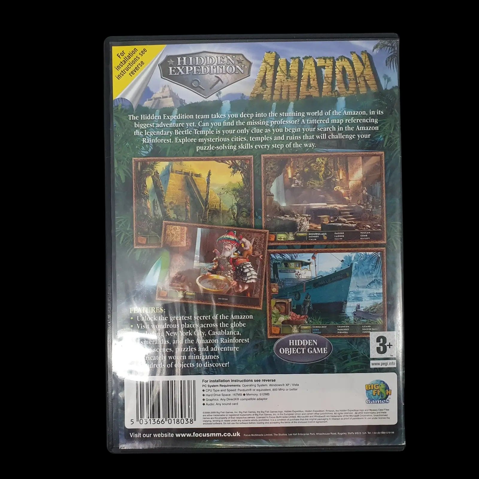 Hidden Expedition Amazon Pc Big Fish Games 2009 Video Game