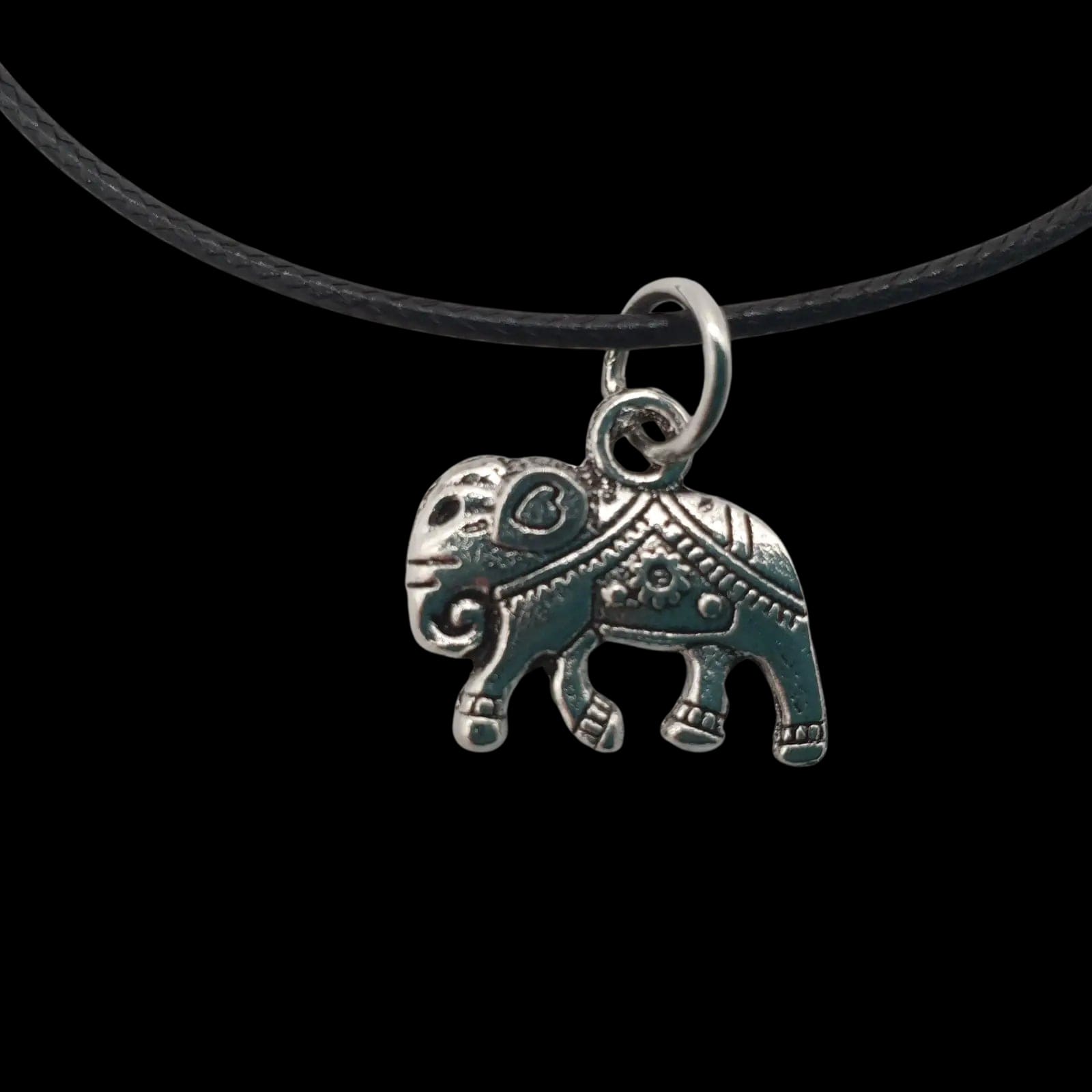 Hindu Chanted Elephant Necklace Pendant Charm Handmade