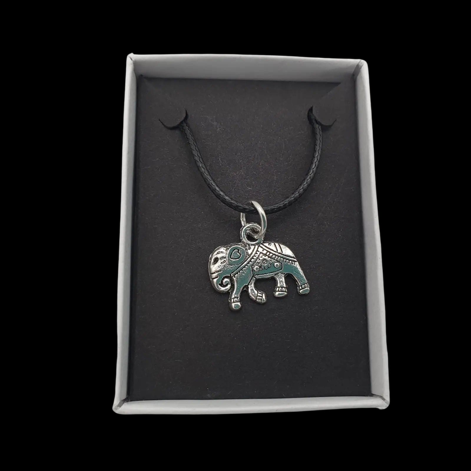 Hindu Chanted Elephant Necklace Pendant Charm Handmade