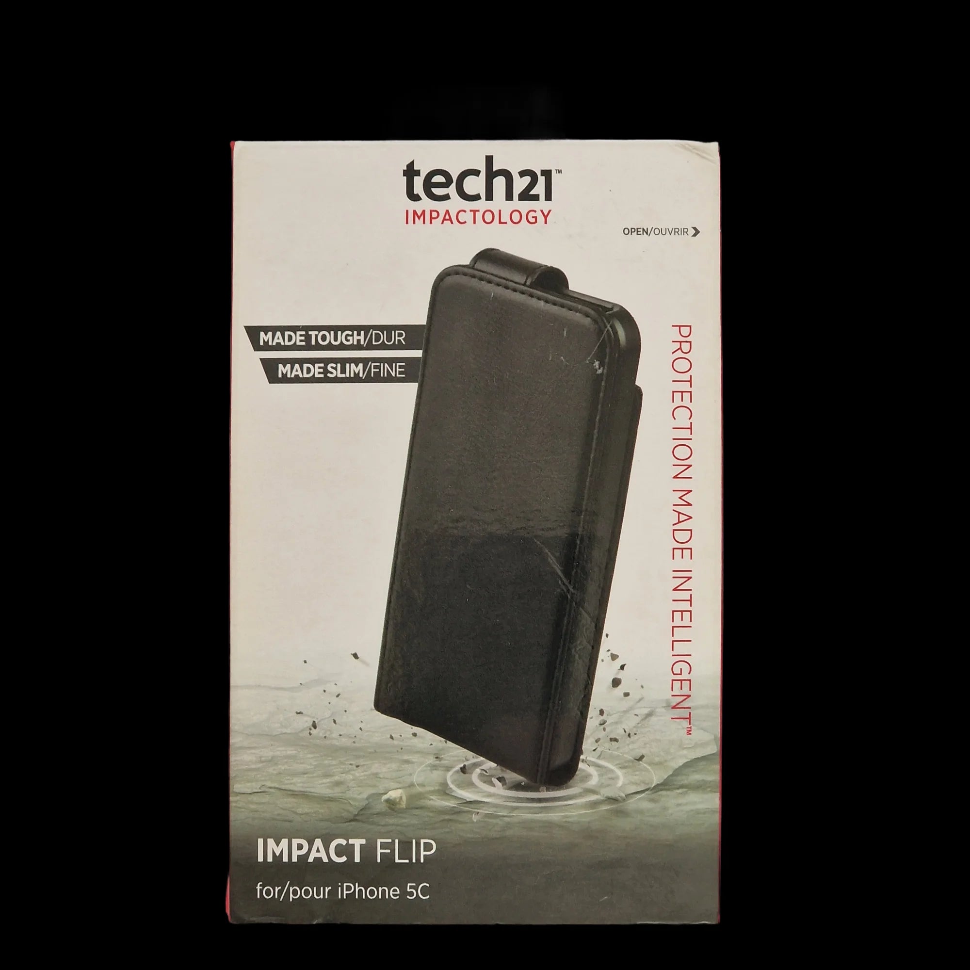 iPhone 5C Black Tech21 Impact Flip Mobile Phone Case - 1