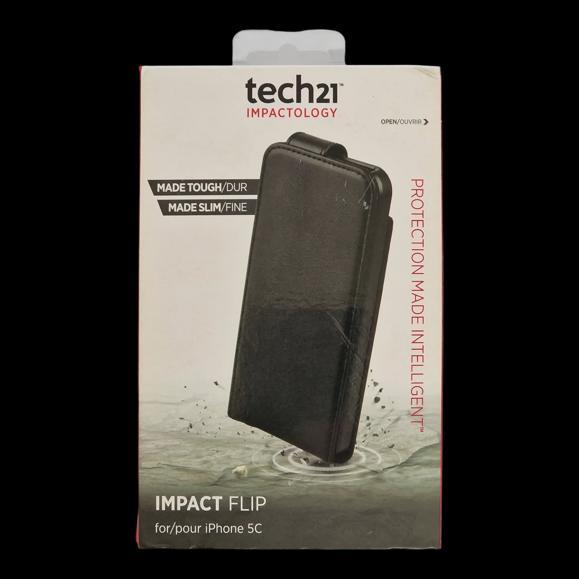 iPhone 5C Black Tech21 Impact Flip Mobile Phone Case - 1