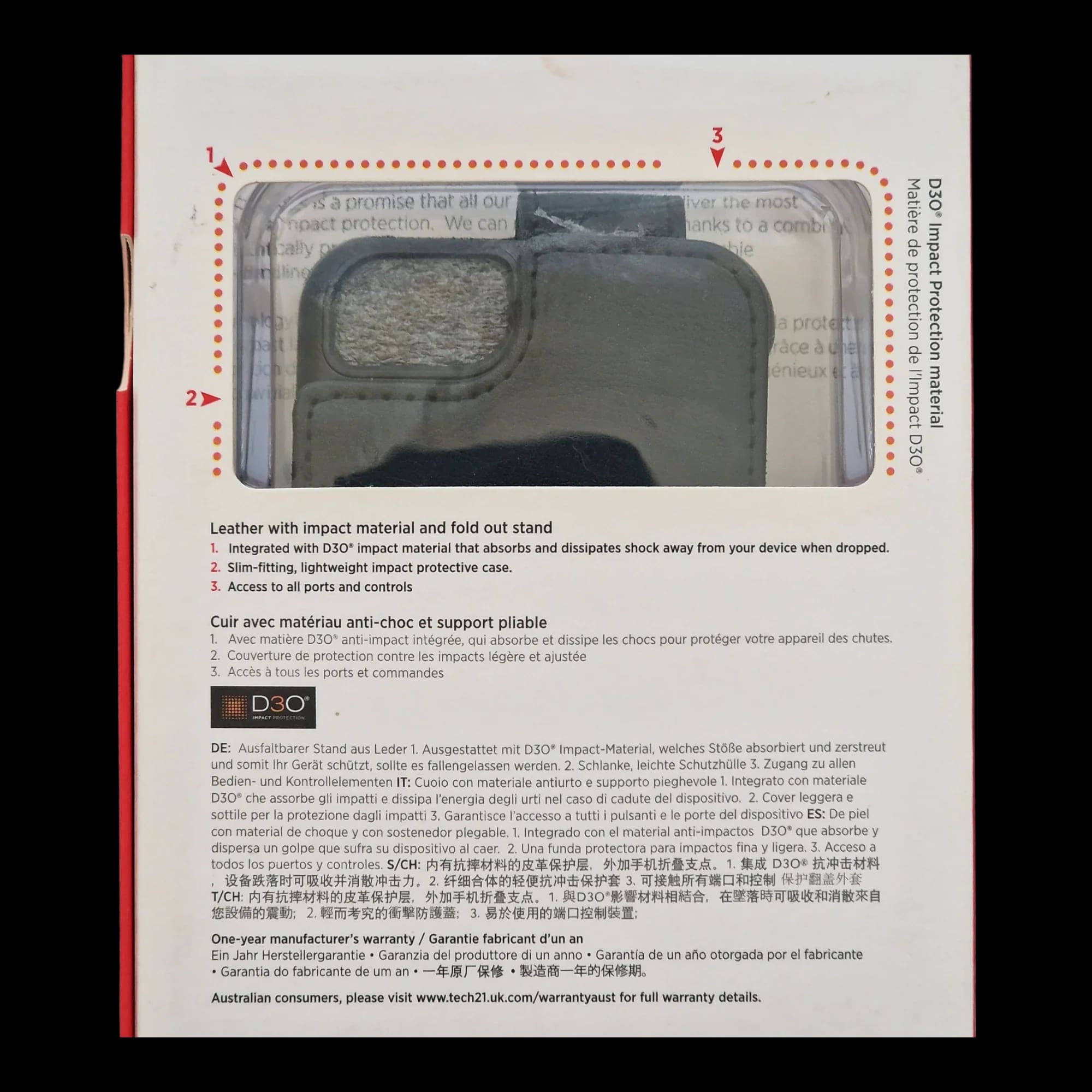 iPhone 5C Black Tech21 Impact Flip Mobile Phone Case - 5