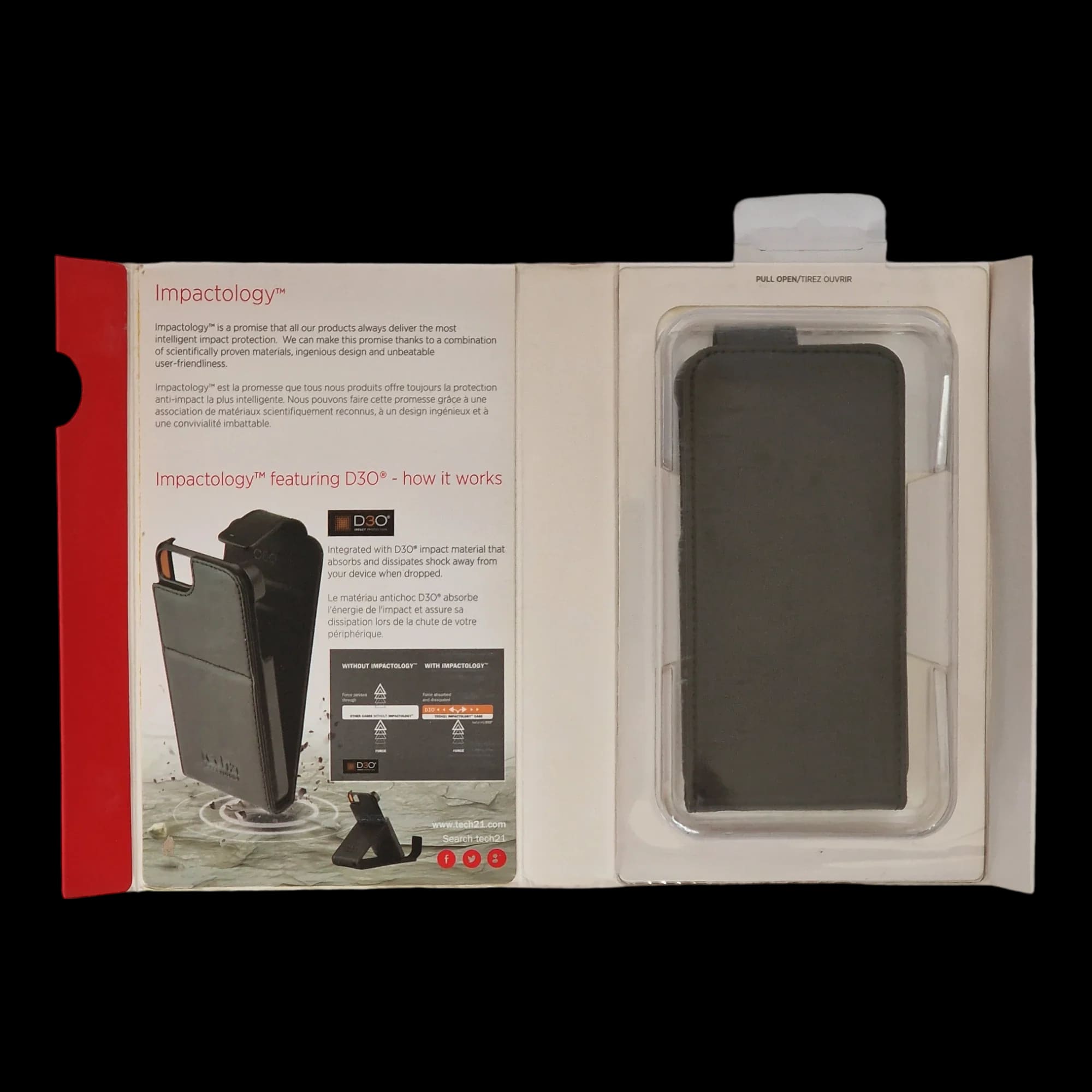 iPhone 5C Black Tech21 Impact Flip Mobile Phone Case - 6