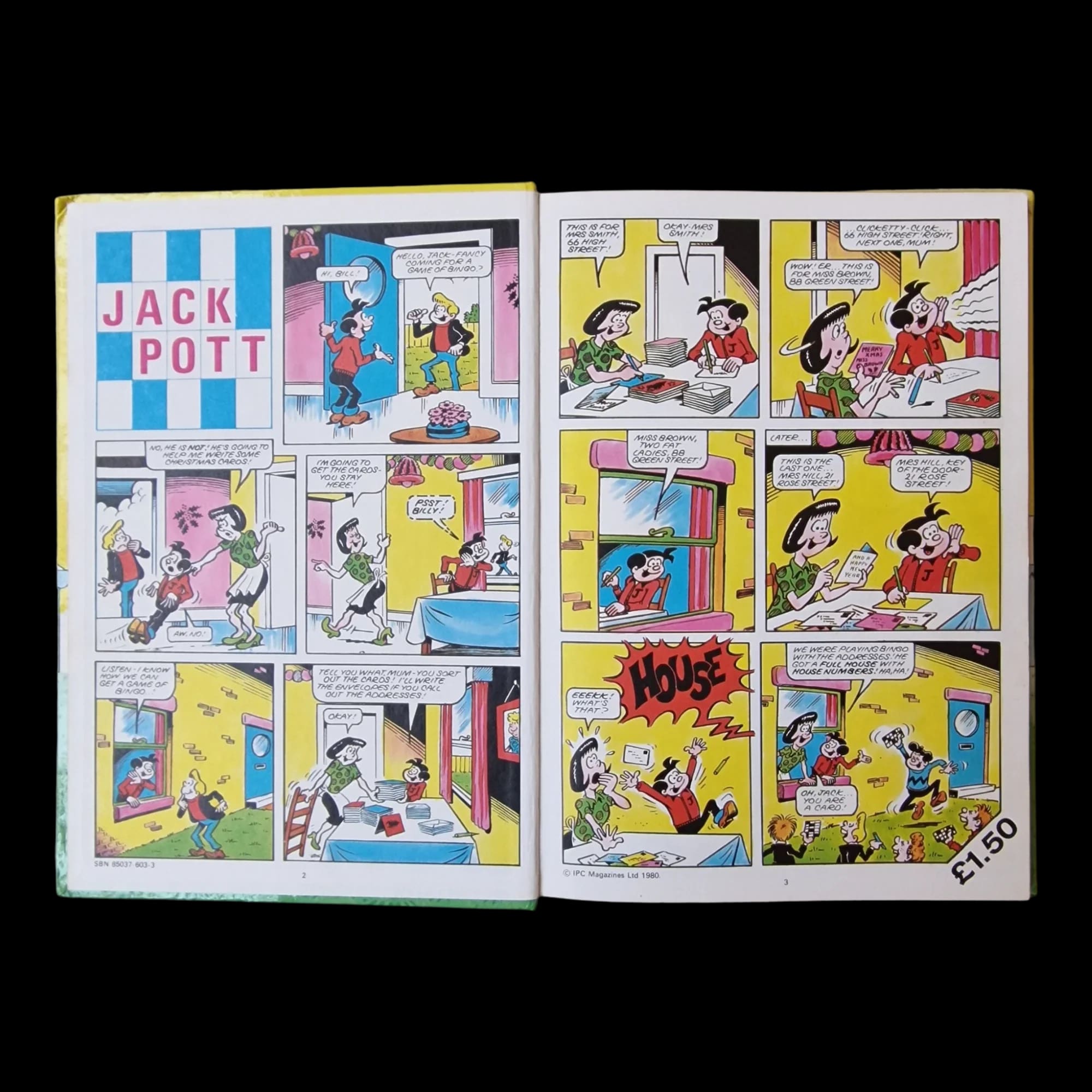 Jackpot Annual 1981 Ipc Magazines Ltd Unclipped Vintage