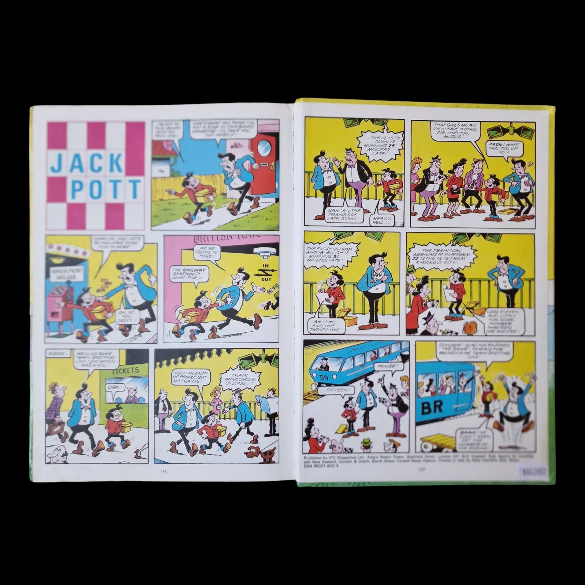 Jackpot Annual 1981 Ipc Magazines Ltd Unclipped Vintage