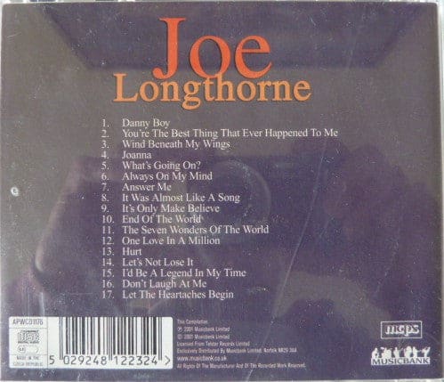 Joe Longthorne - (cd Album)- Preloved - CD - Musicbank - 2