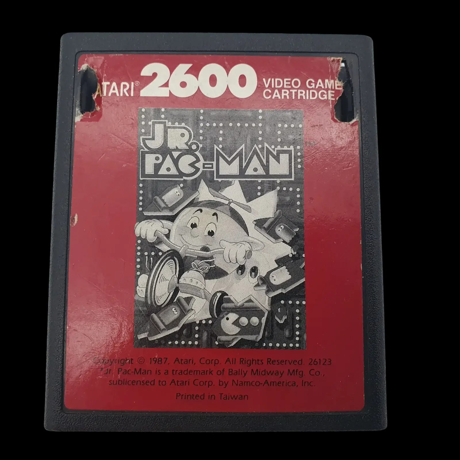 Junior Pacman Atari 2600 Avs Namco 1987 Video Game Vintage