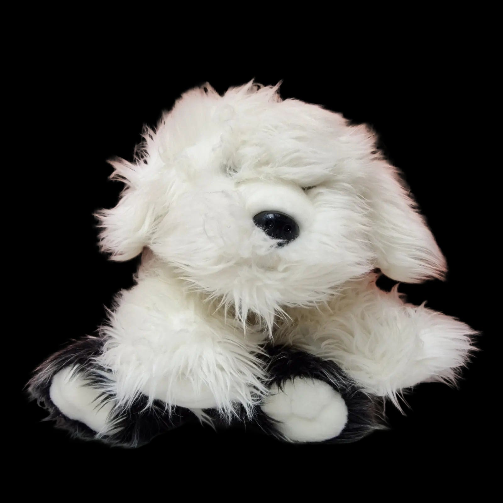 Keel Toys Fluffy Dog Plush Cuddly Soft Toy White Floppy