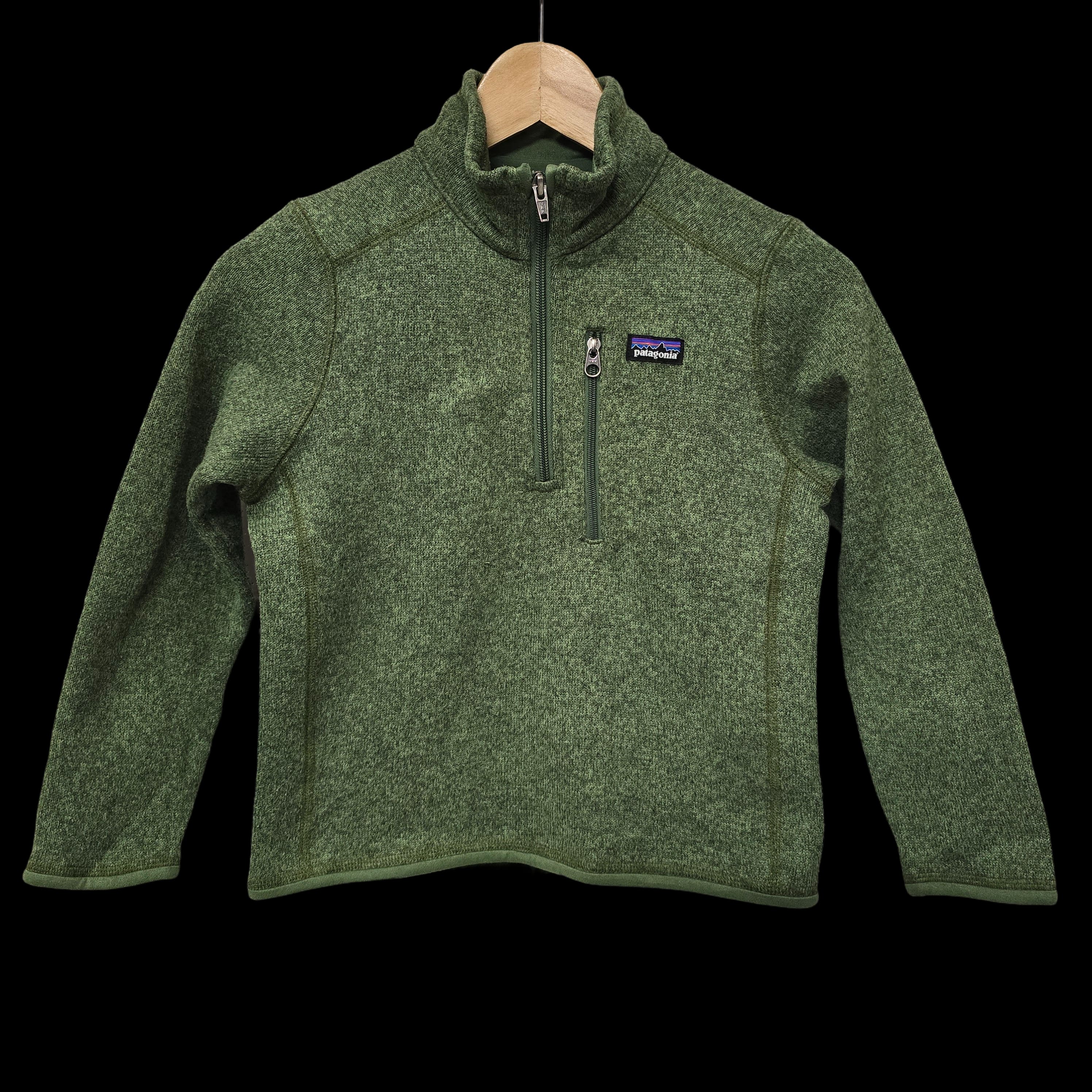 Kids Patagonia Green 1/4 Zip Jumper Extra Small 5-6 Years