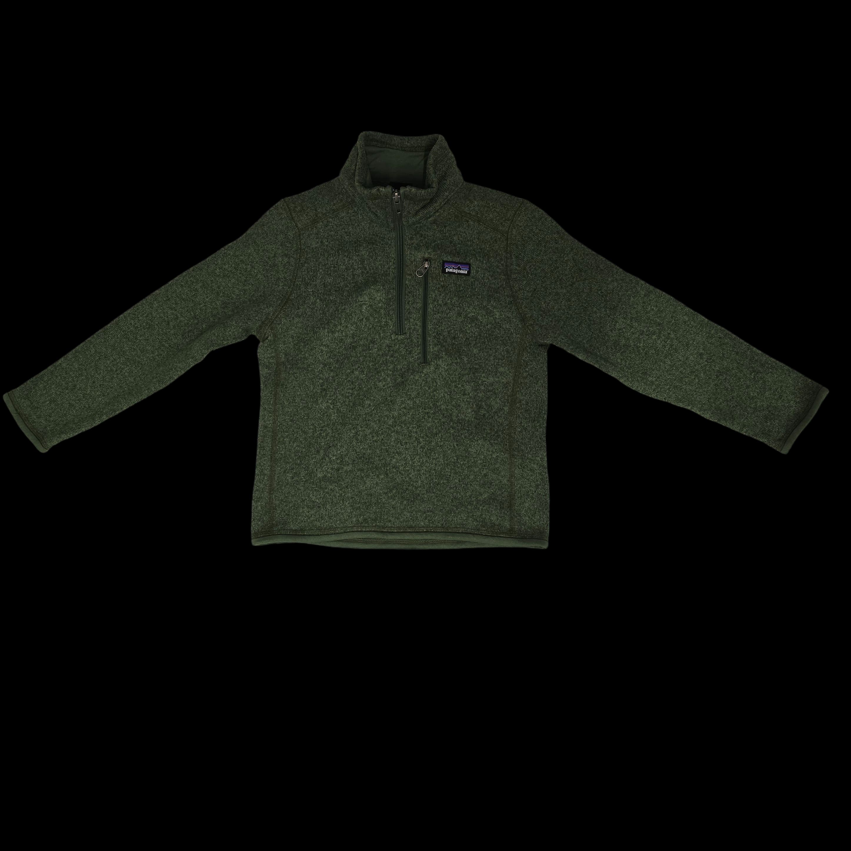 Kids Patagonia Green 1/4 Zip Jumper Extra Small 5-6 Years