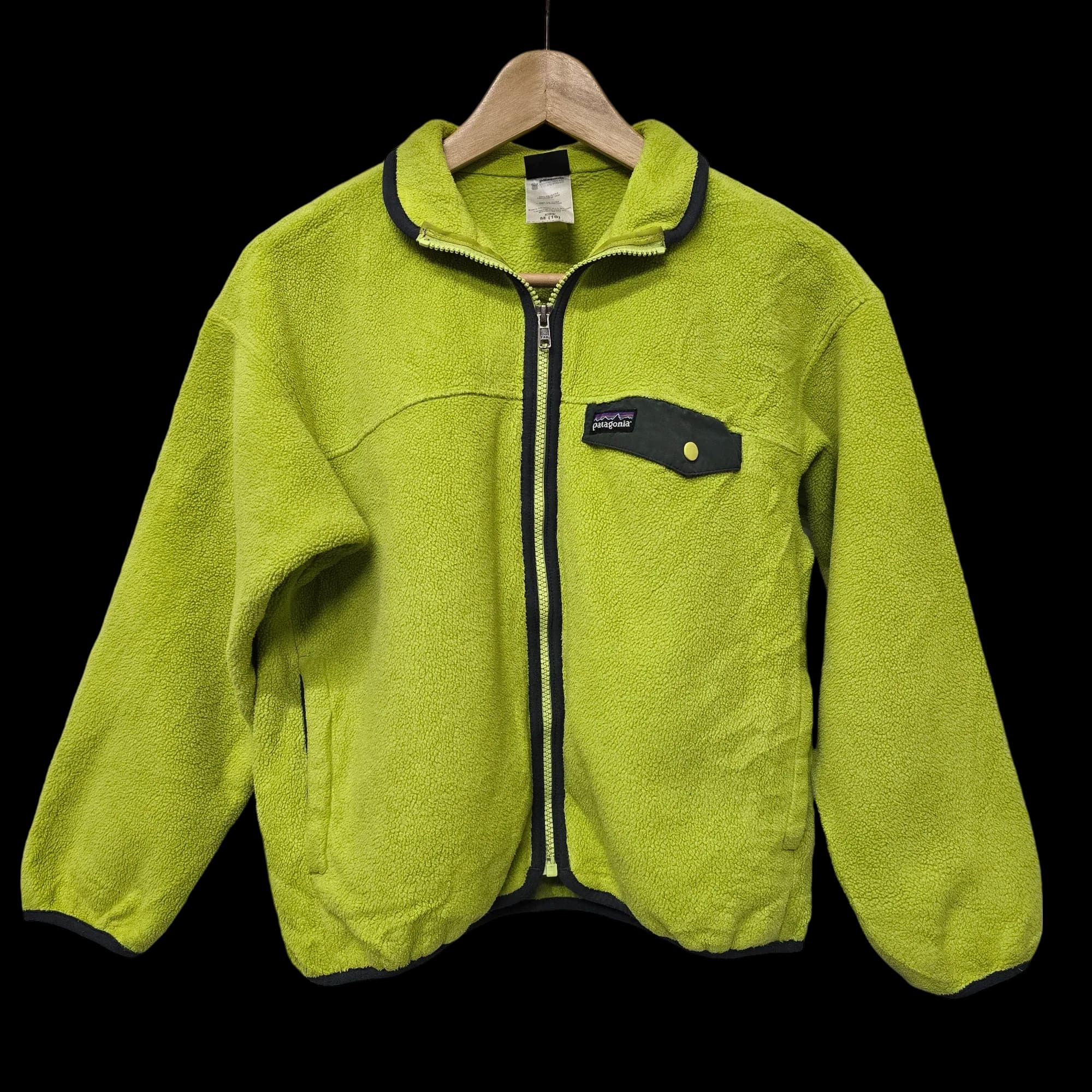 Kids Patagonia Green Full Zip Fleece M 10 Years - Jumpers