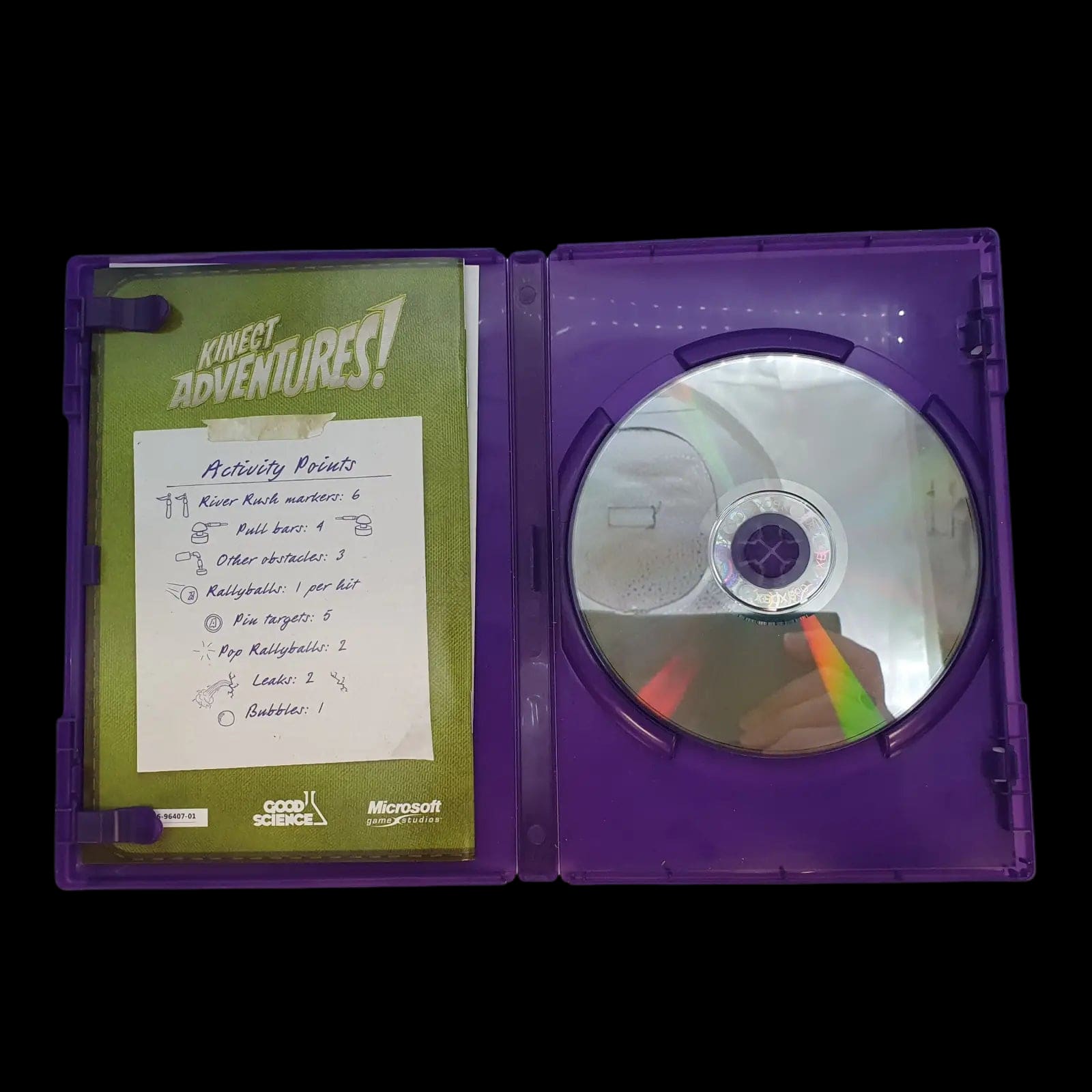 Kinect Adventures Microsoft Xbox 360 2010 Video Game Cib