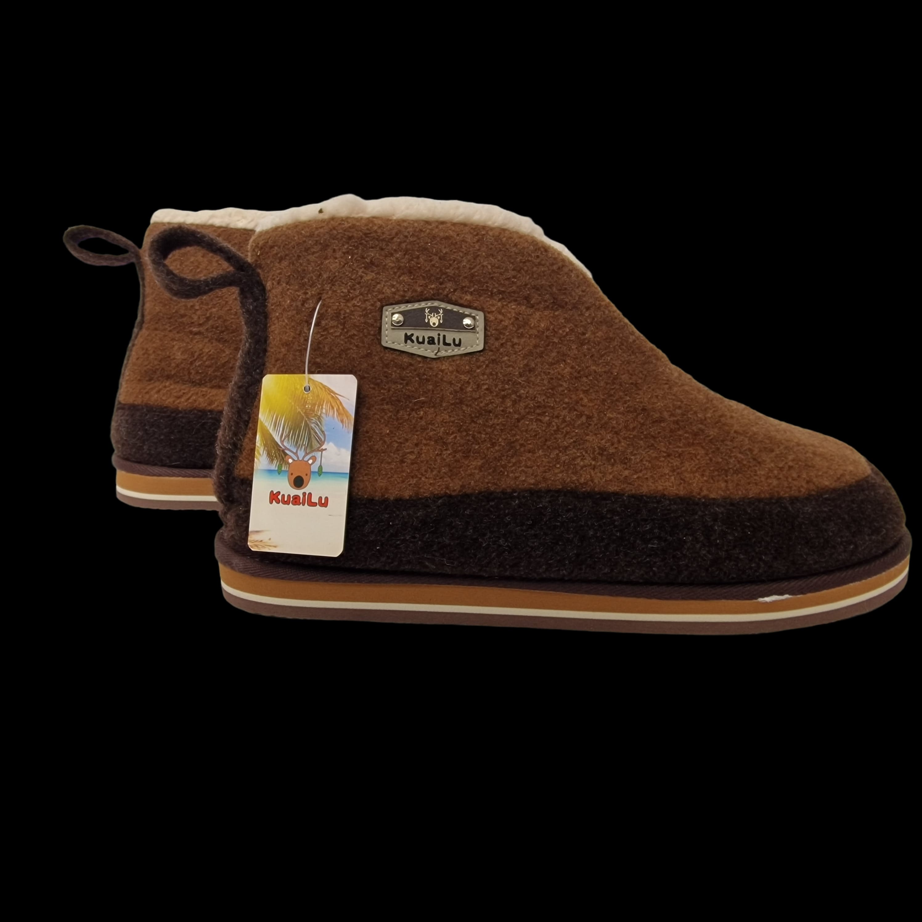 KuaiLu Unisex Winter Warm Boot Slippers Memory Foam Fleece