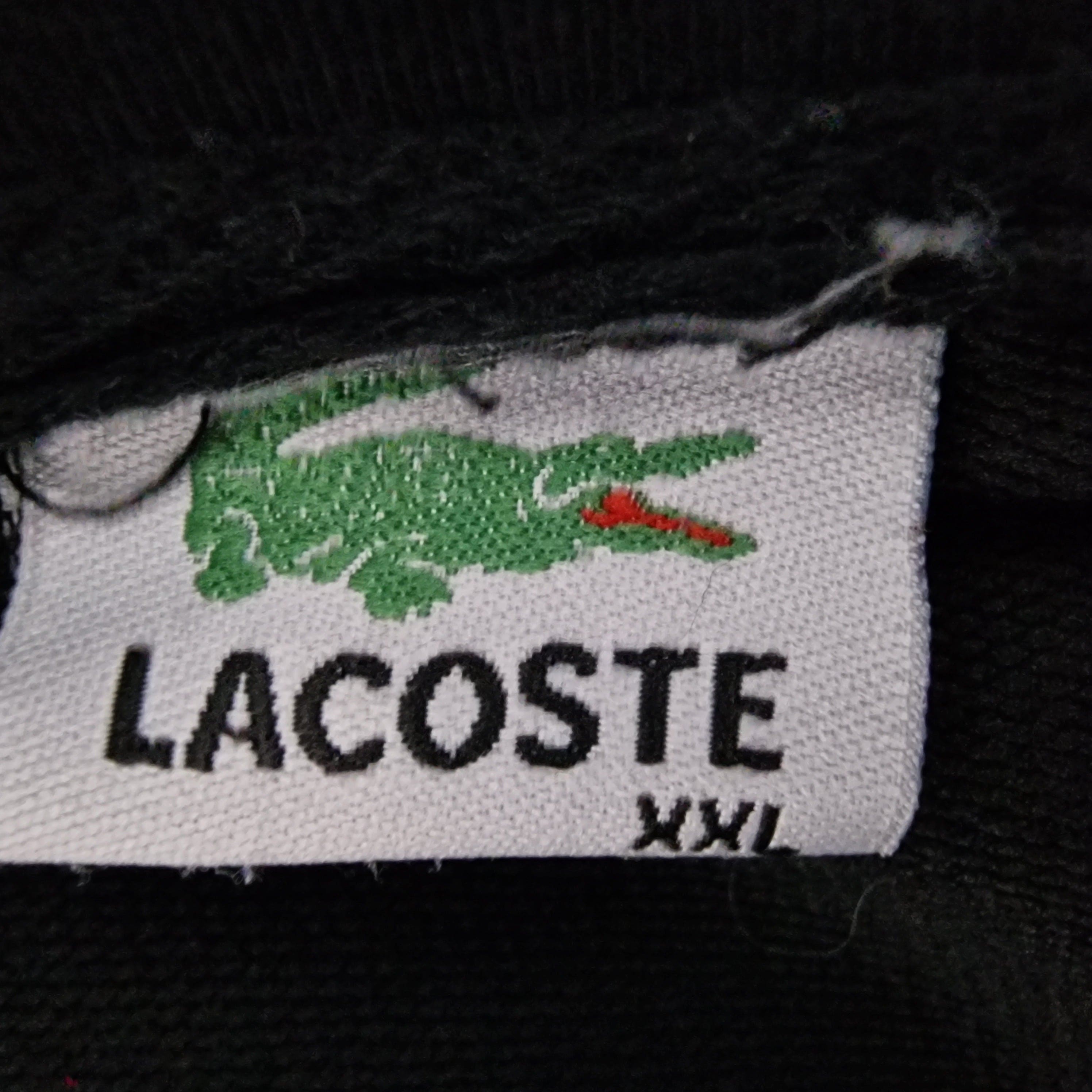 Lacoste Unisex Track Top Tracksuit Full Zip Black UK 2XL