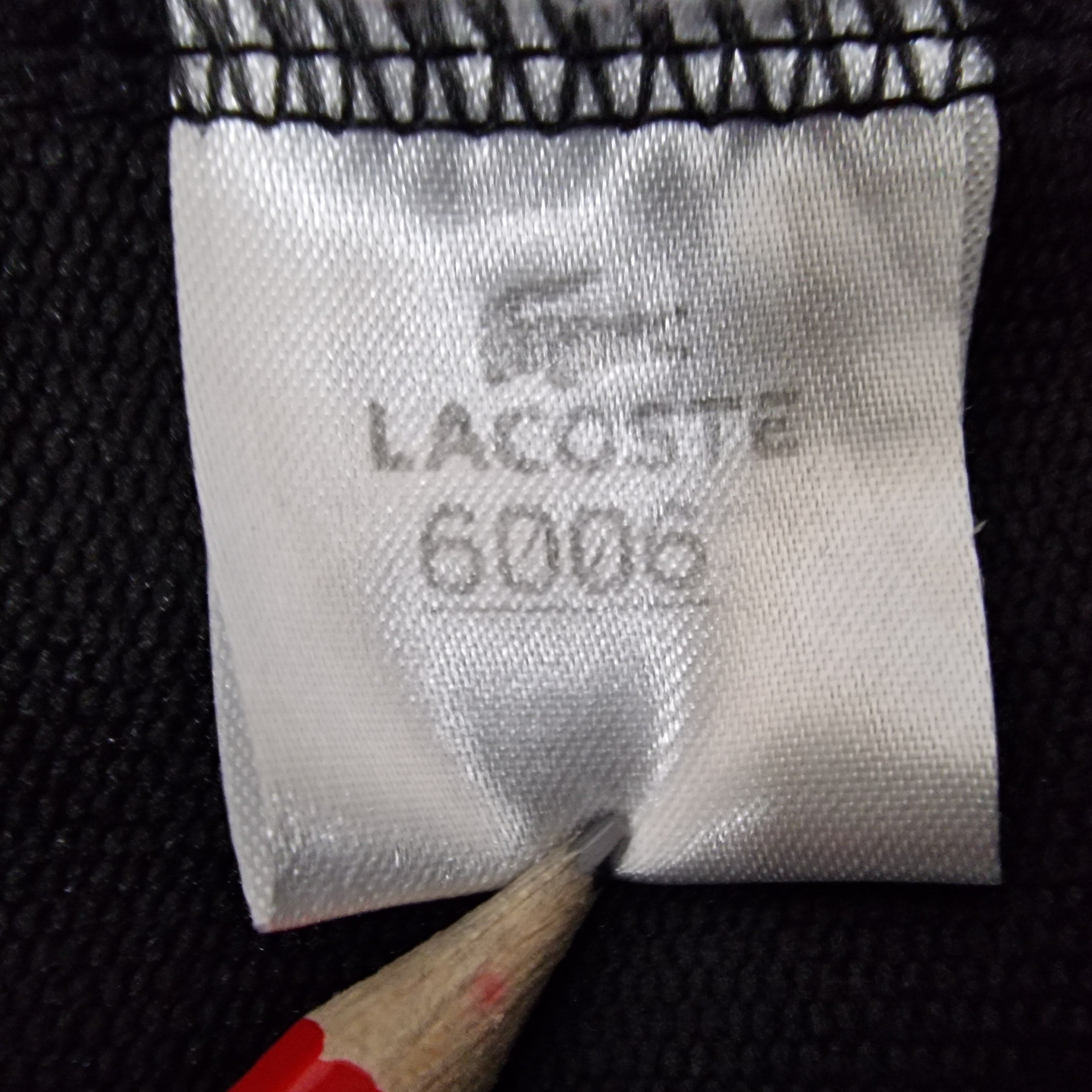 Lacoste Unisex Track Top Tracksuit Full Zip Black UK 2XL
