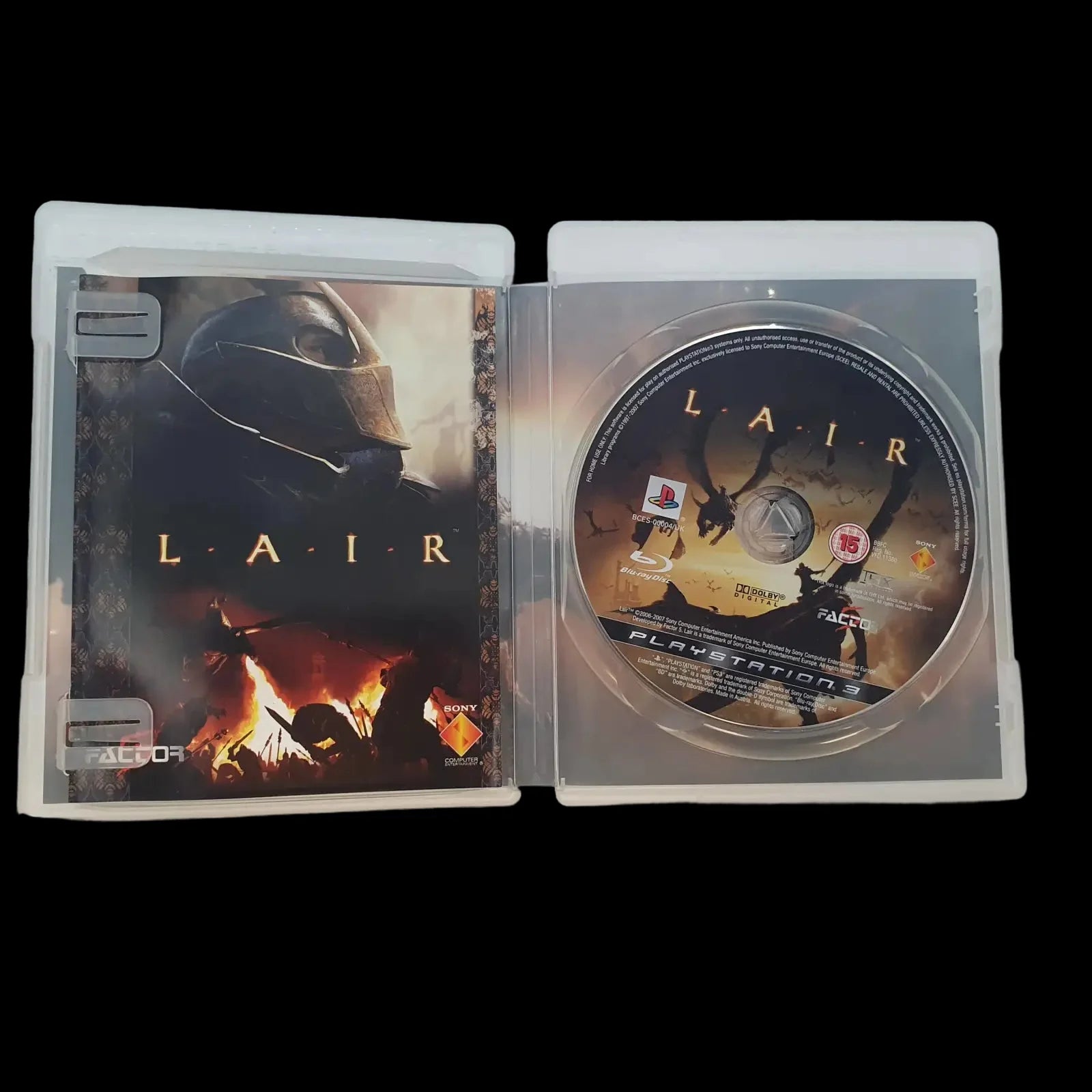 Lair Sony Playstation 3 Factor 5 2007 Video Game Cib