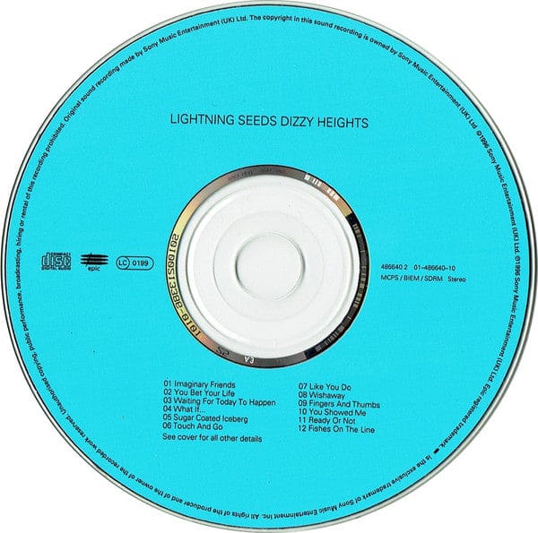 Lightning Seeds - Dizzy Heights (cd Album) - Preloved - CD