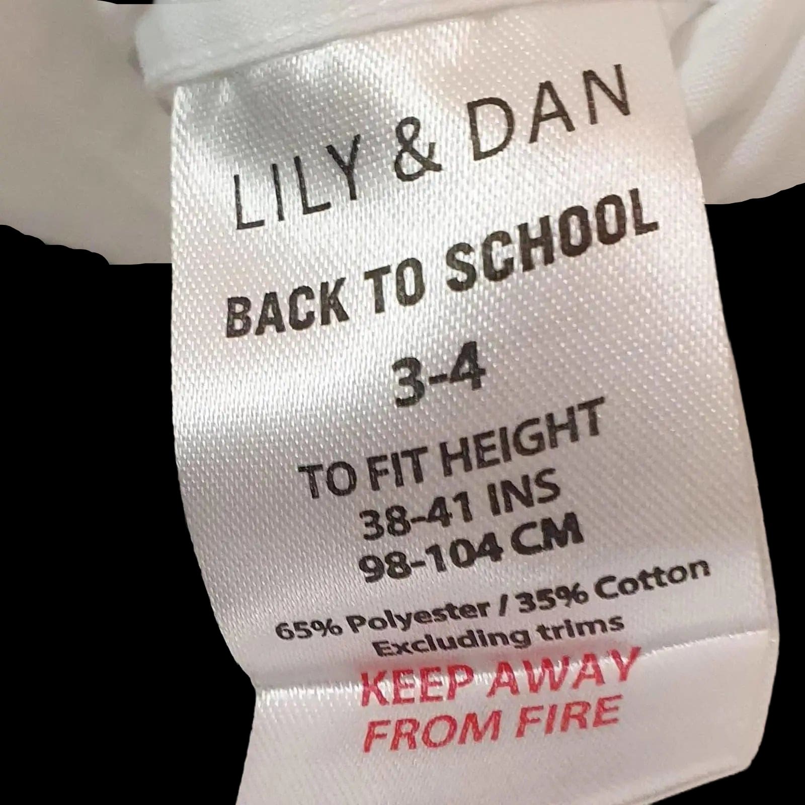 Lily & Dan White Short Sleeve School Shirts (2 Pack) 3-4