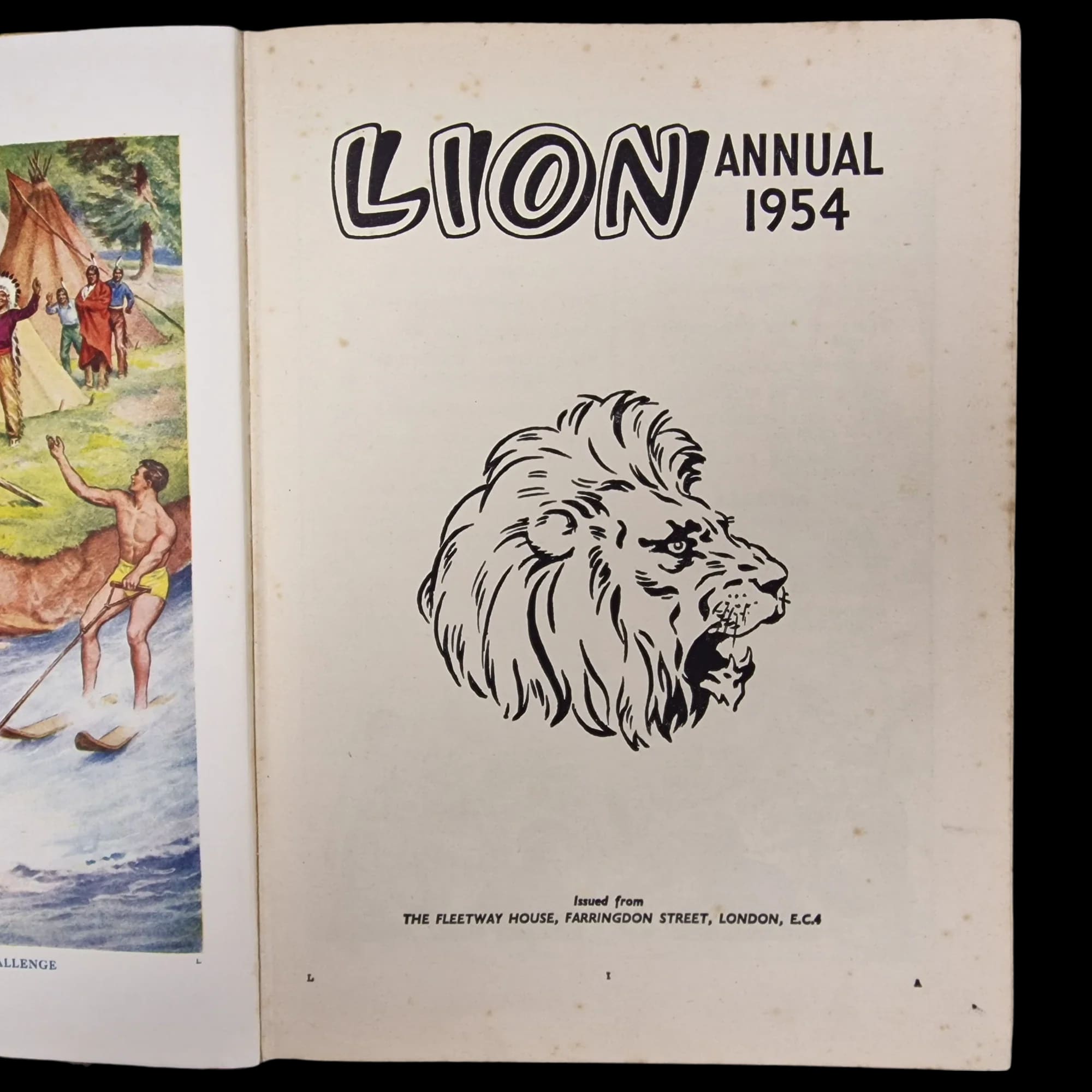 Lion 1954 Annual Vintage - Books - The Amalgamated Press