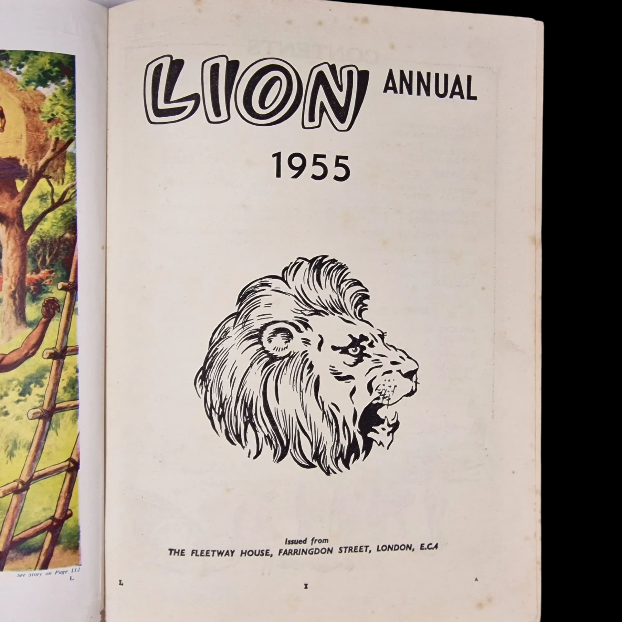 Lion 1955 Annual Vintage - Books - The Amalgamated Press
