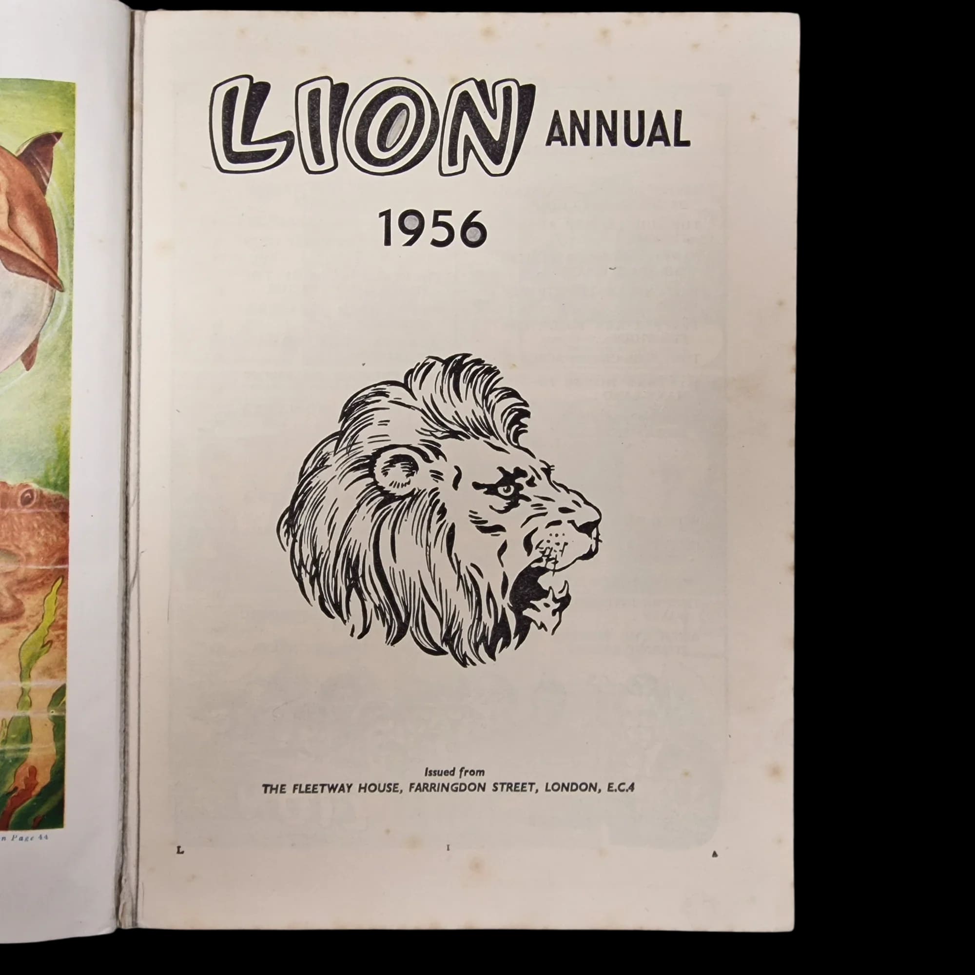 Lion 1956 Annual Vintage - Books - The Amalgamated Press