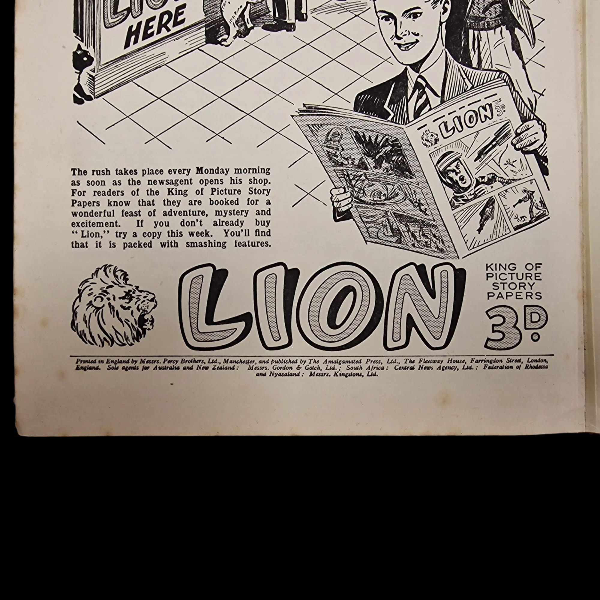 Lion 1956 Annual Vintage - Books - The Amalgamated Press