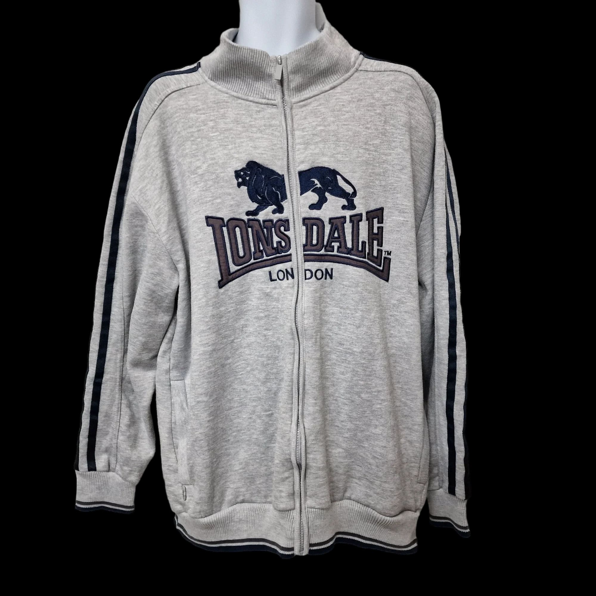 Lonsdale Grey Full Zip Jumper UK 3XL - Jumpers - 3 - 3402