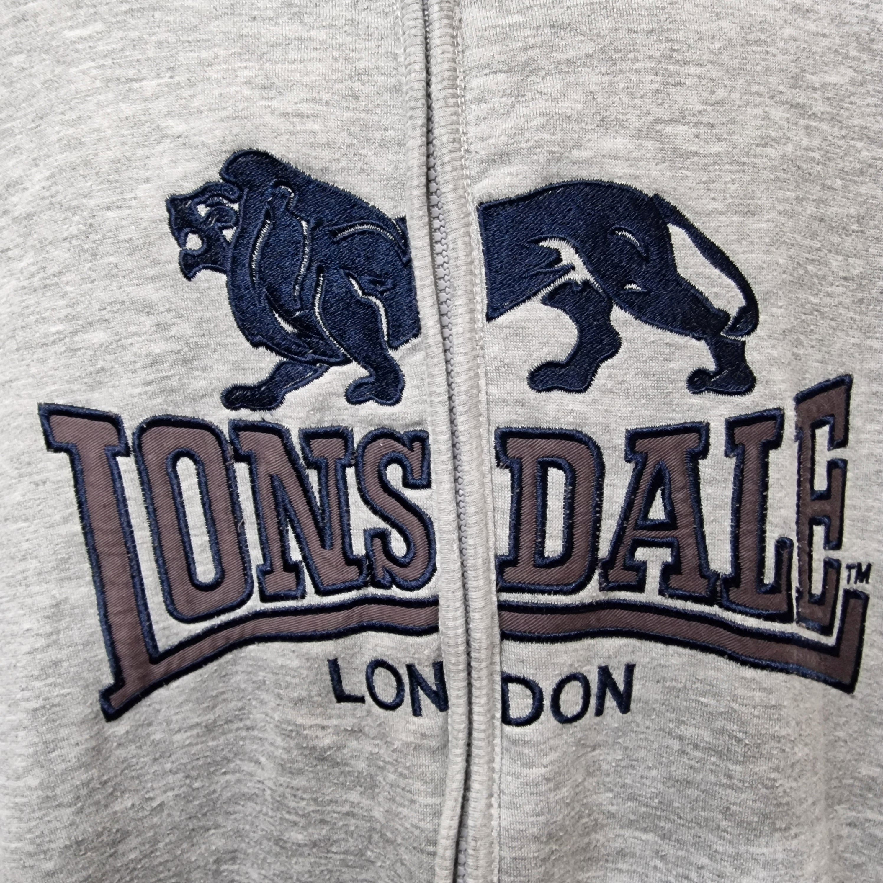 Lonsdale Grey Full Zip Jumper UK 3XL - Jumpers - 11 - 3402