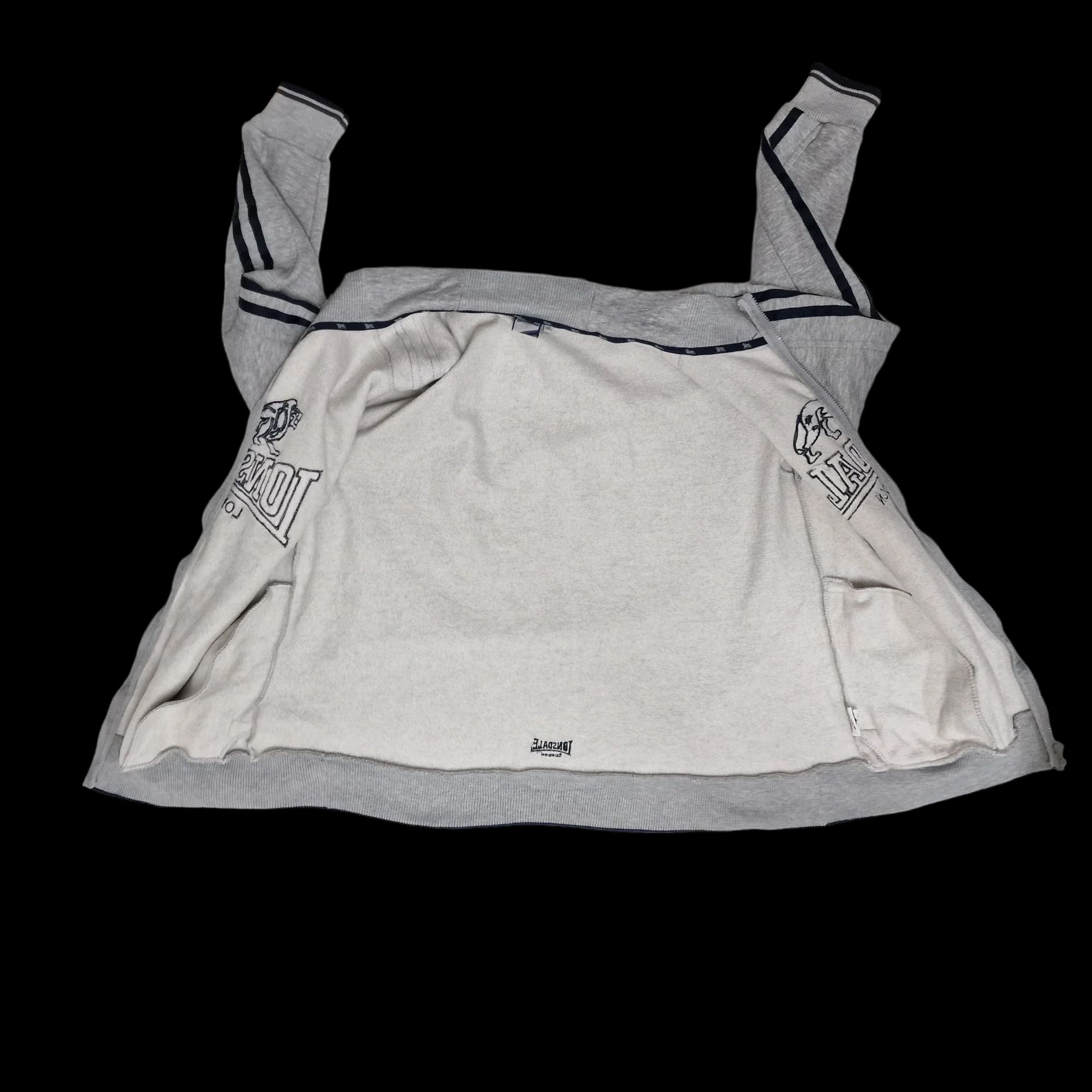 Lonsdale Grey Full Zip Jumper UK 3XL - Jumpers - 6 - 3402