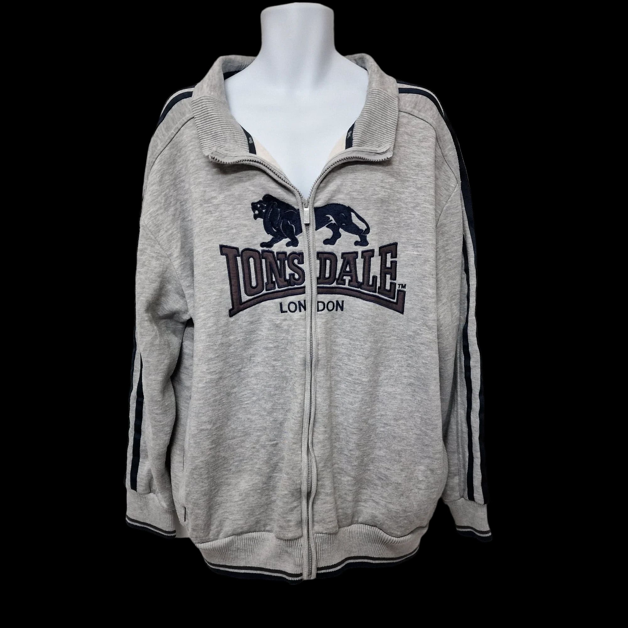 Lonsdale Grey Full Zip Jumper UK 3XL - Jumpers - 1 - 3402