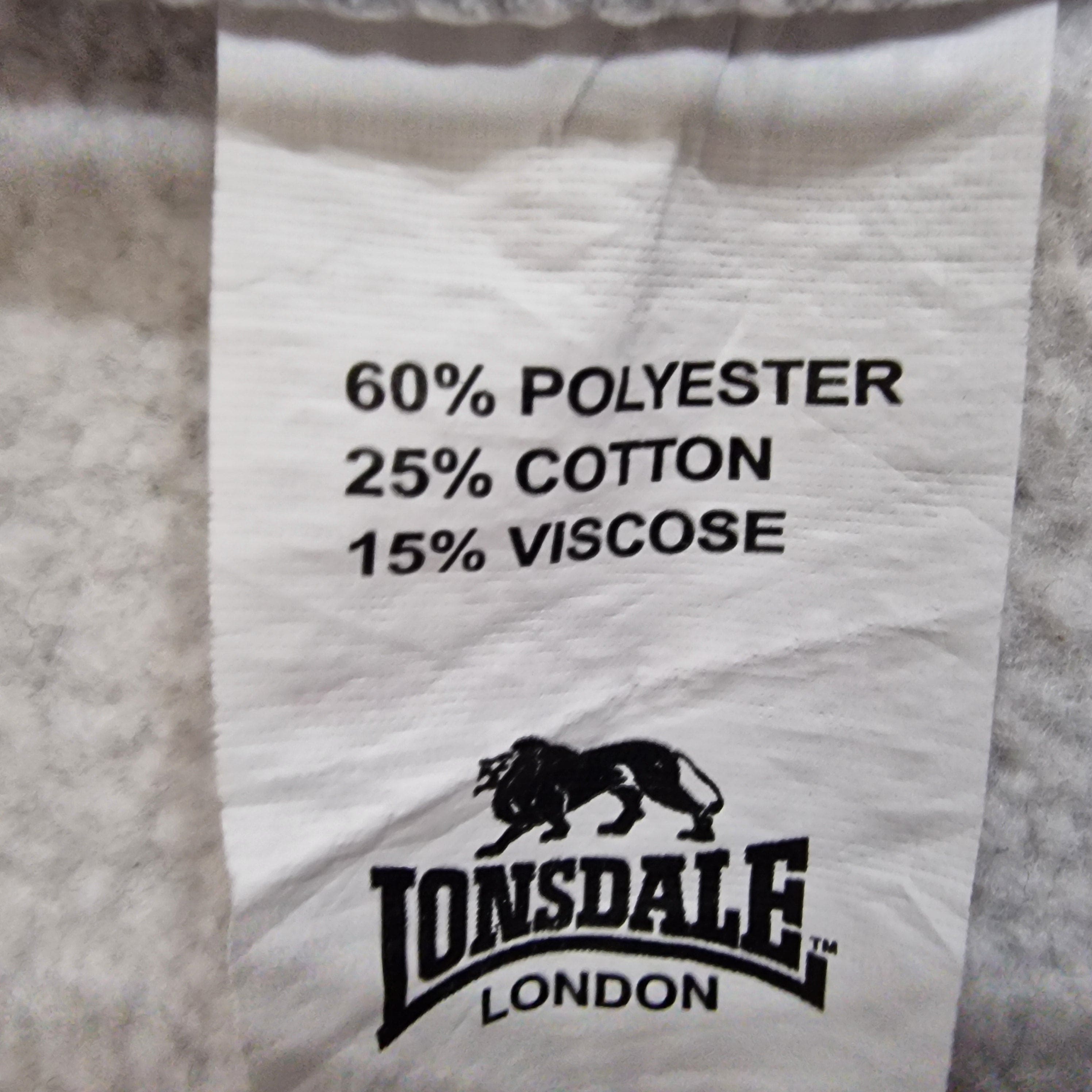 Lonsdale Grey Full Zip Jumper UK 3XL - Jumpers - 14 - 3402