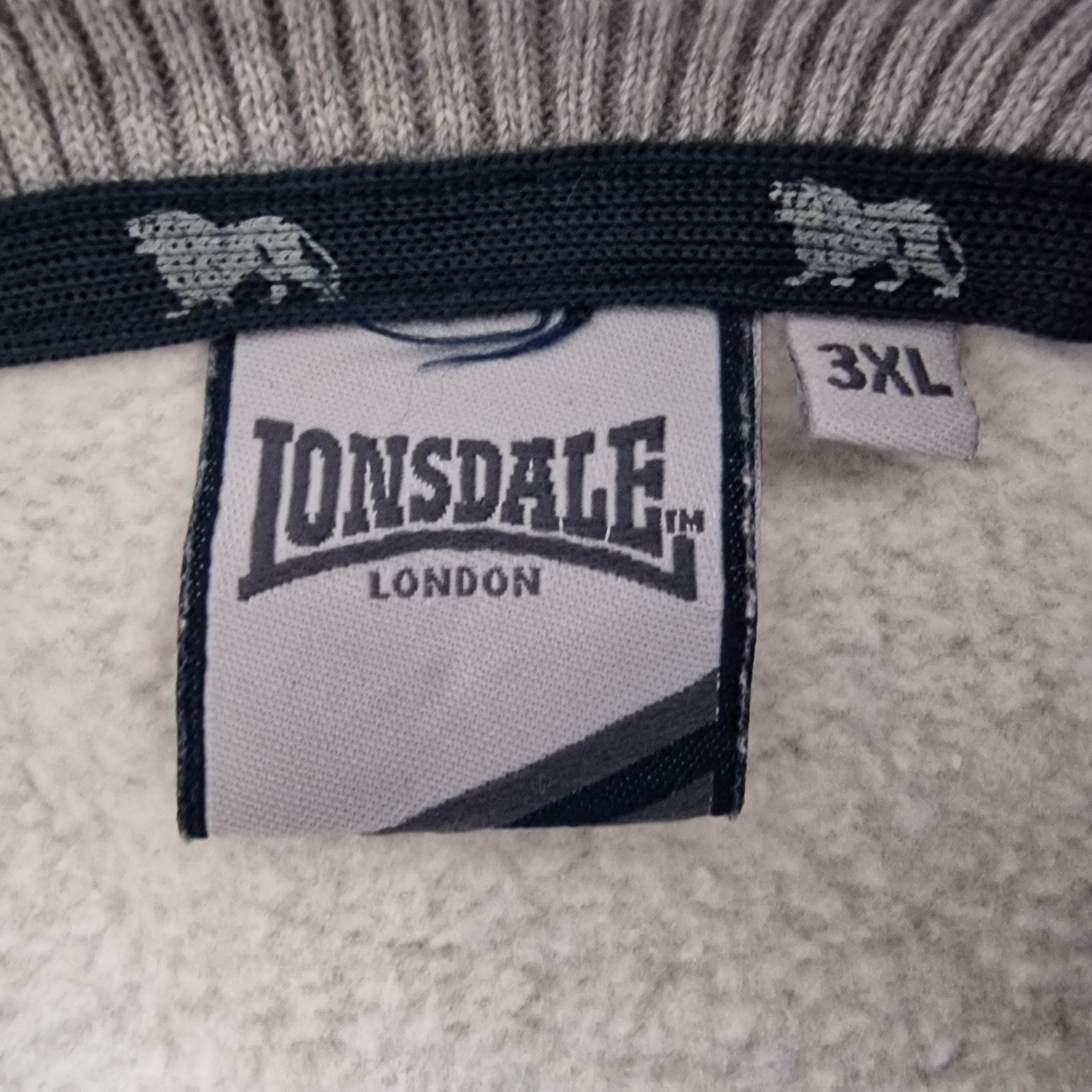 Lonsdale Grey Full Zip Jumper UK 3XL - Jumpers - 13 - 3402