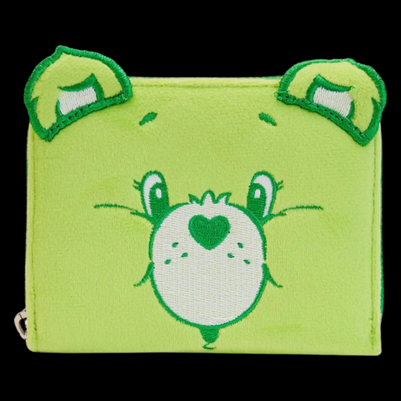 Loungefly Care Bears Lucky Bear Green Fabric Zip Around