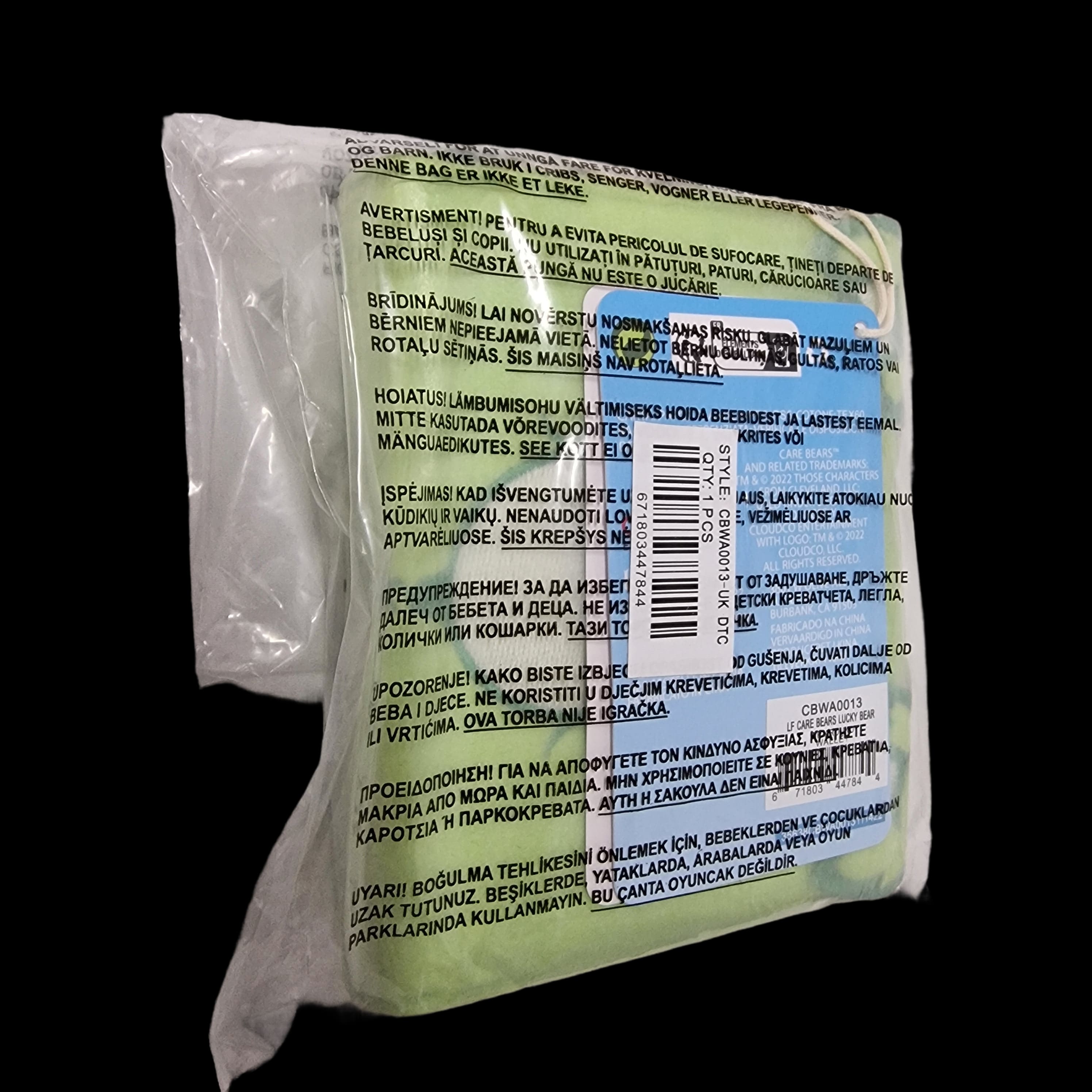 Loungefly Care Bears Lucky Bear Green Fabric Zip Around