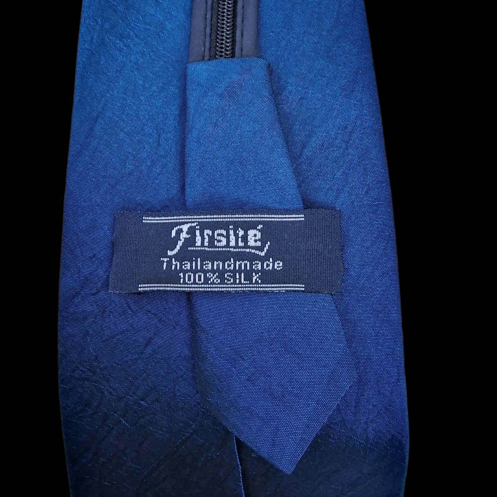 Luxurious Blue Silk Zipper Tie from Firsite Elevate