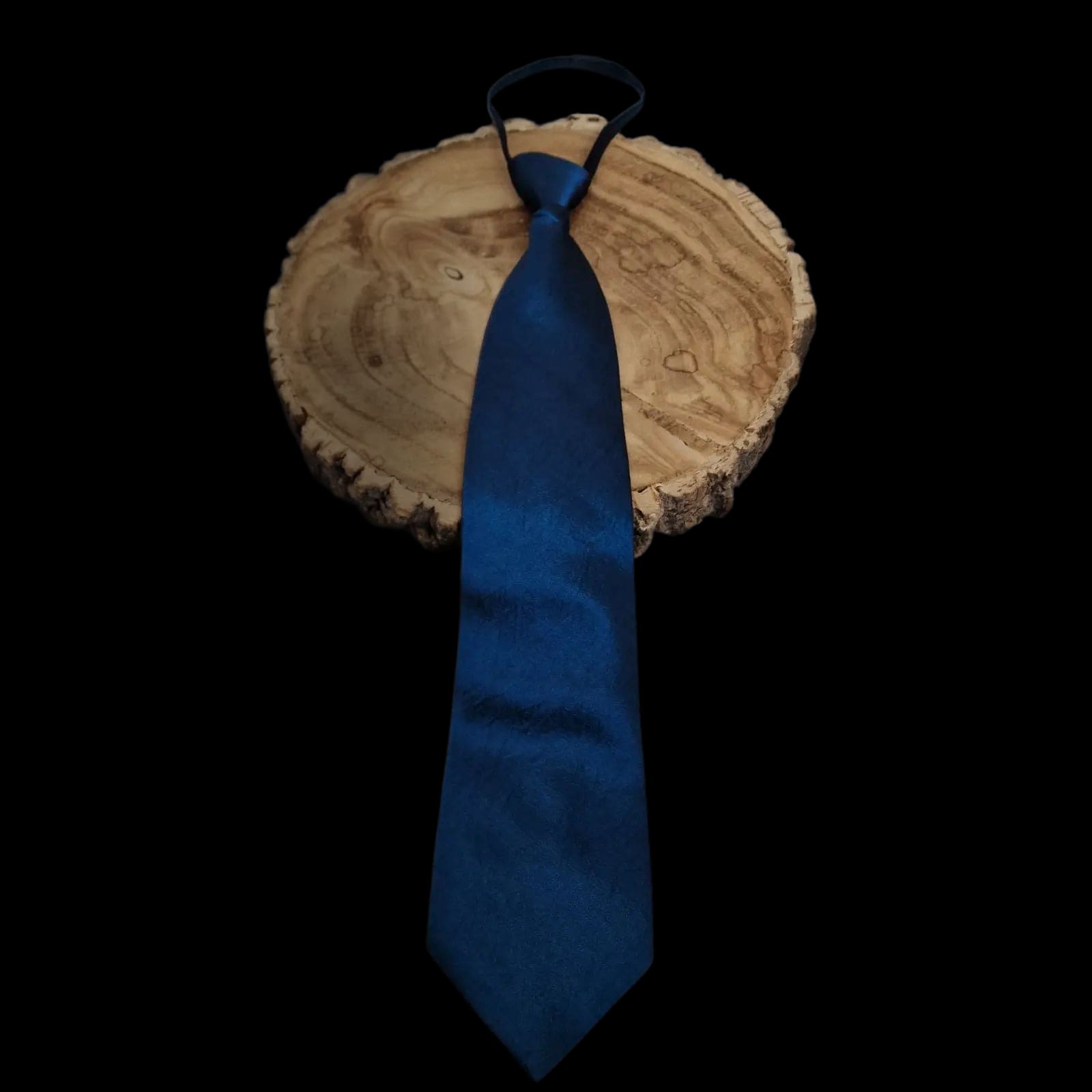 Luxurious Blue Silk Zipper Tie from Firsite Elevate